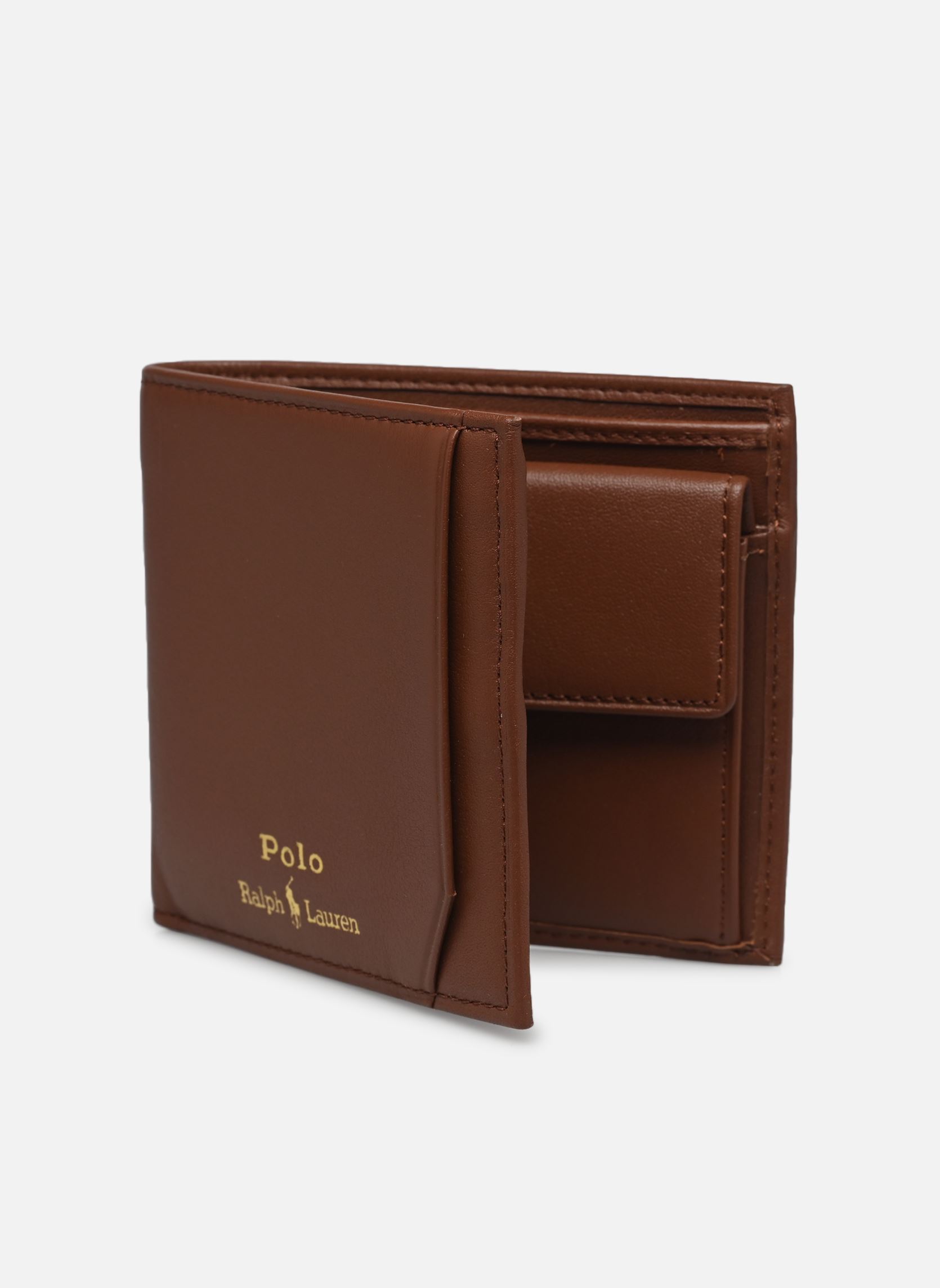 Portemonnees BILLFOLD CN-WALLET-MEDIUM heren bruin Polo Ralph Lauren Portemonnees BILLFOLD CN-WALLET-MEDIUM heren bruin SADDLE