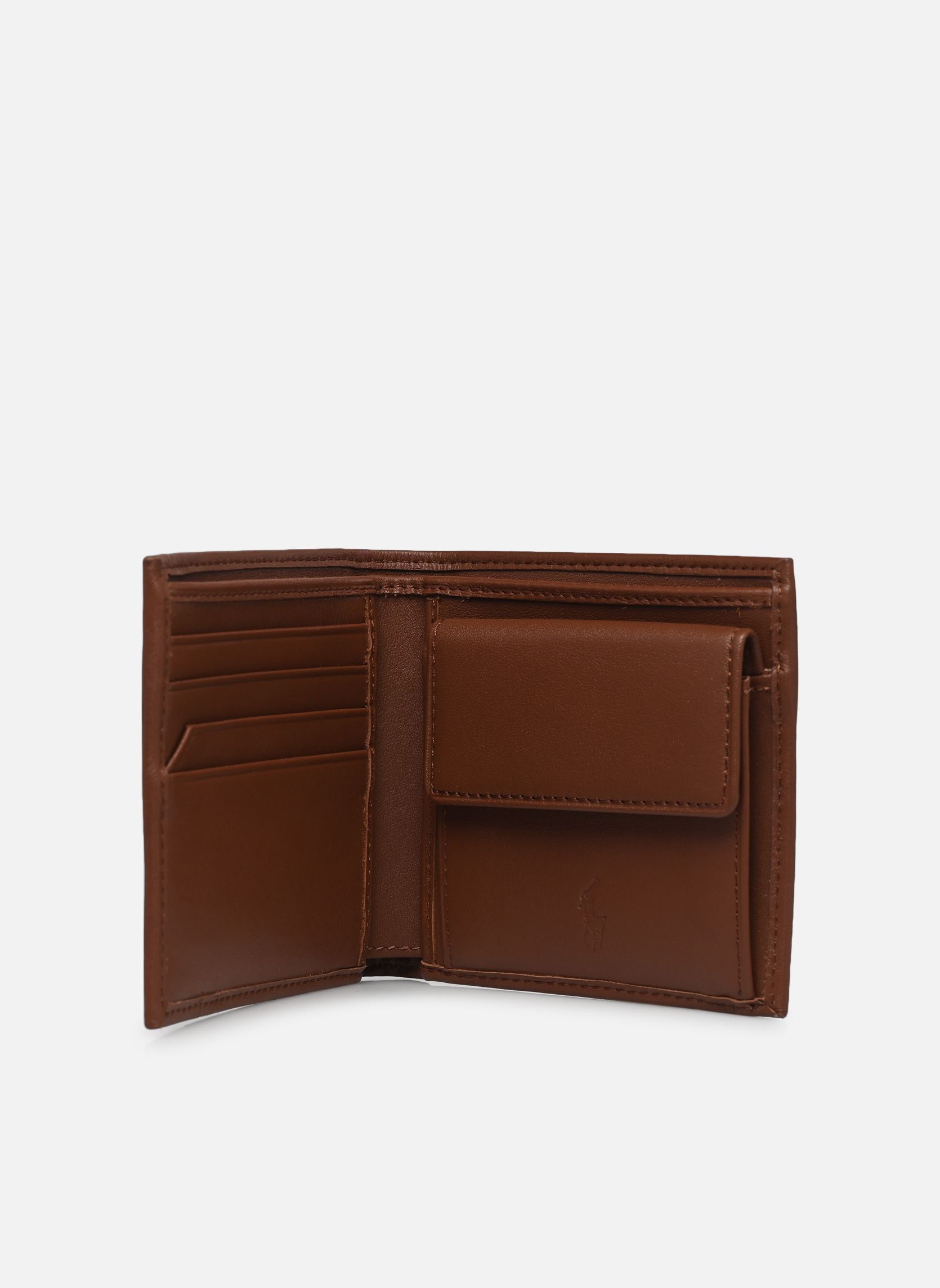 Portemonnees BILLFOLD CN-WALLET-MEDIUM heren bruin Polo Ralph Lauren Portemonnees BILLFOLD CN-WALLET-MEDIUM heren bruin SADDLE