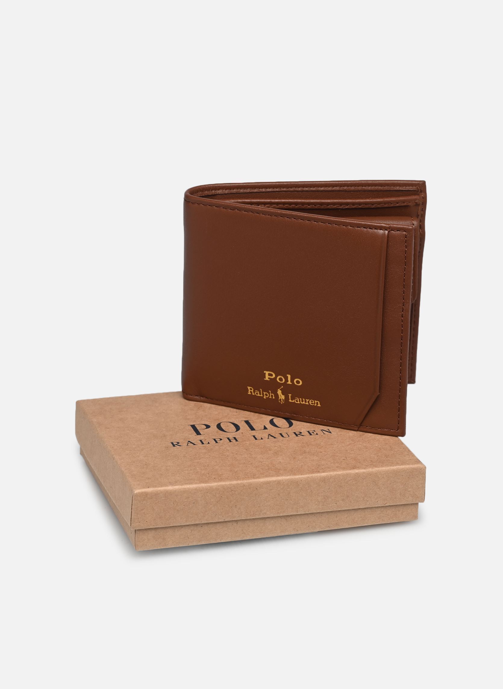 Portemonnees BILLFOLD CN-WALLET-MEDIUM heren bruin Polo Ralph Lauren Portemonnees BILLFOLD CN-WALLET-MEDIUM heren bruin SADDLE