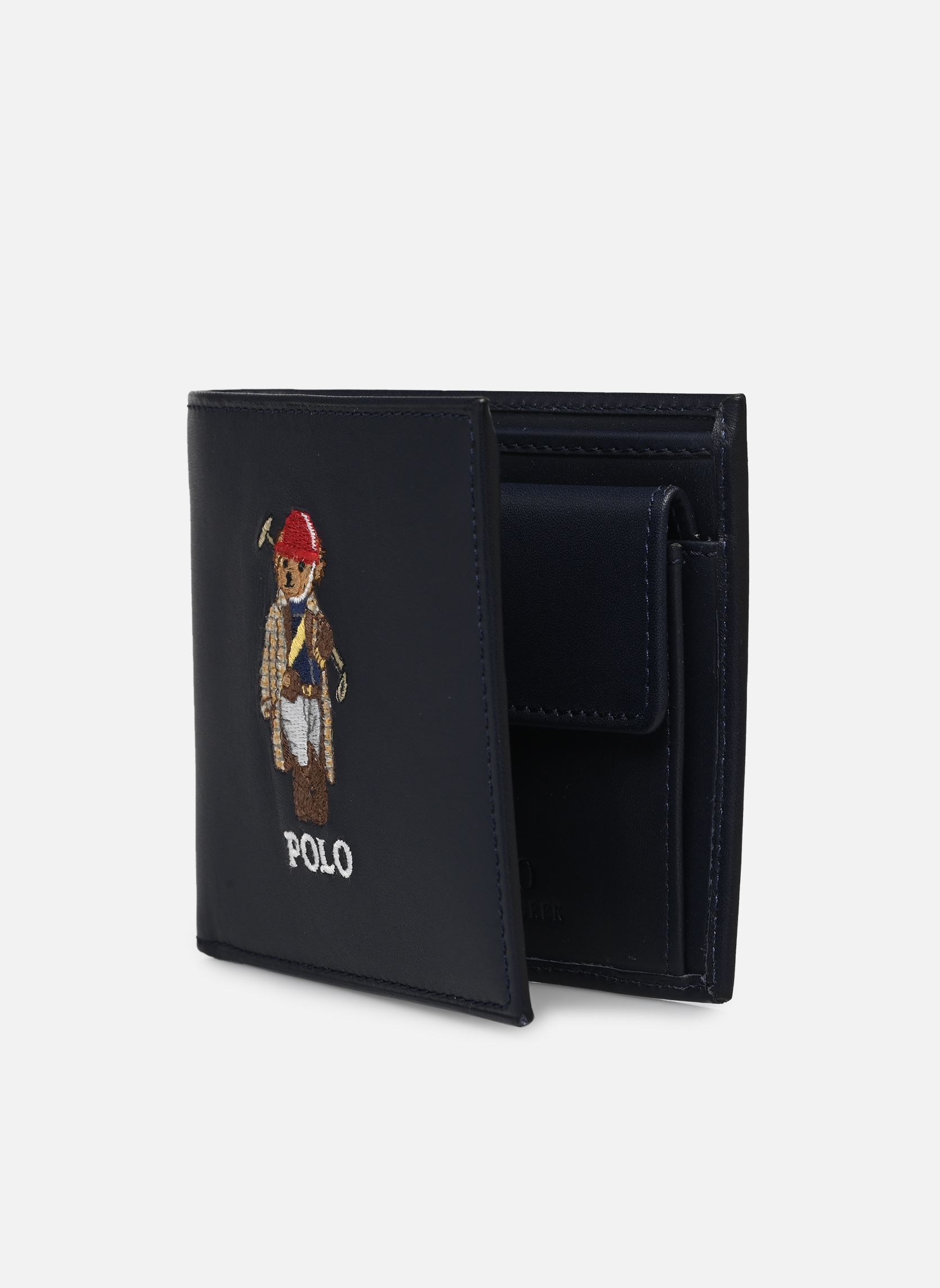 Portemonnees BILLFOLD CN-WALLET-MEDIUM heren blauw Polo Ralph Lauren Portemonnees BILLFOLD CN-WALLET-MEDIUM heren blauw Newport navy