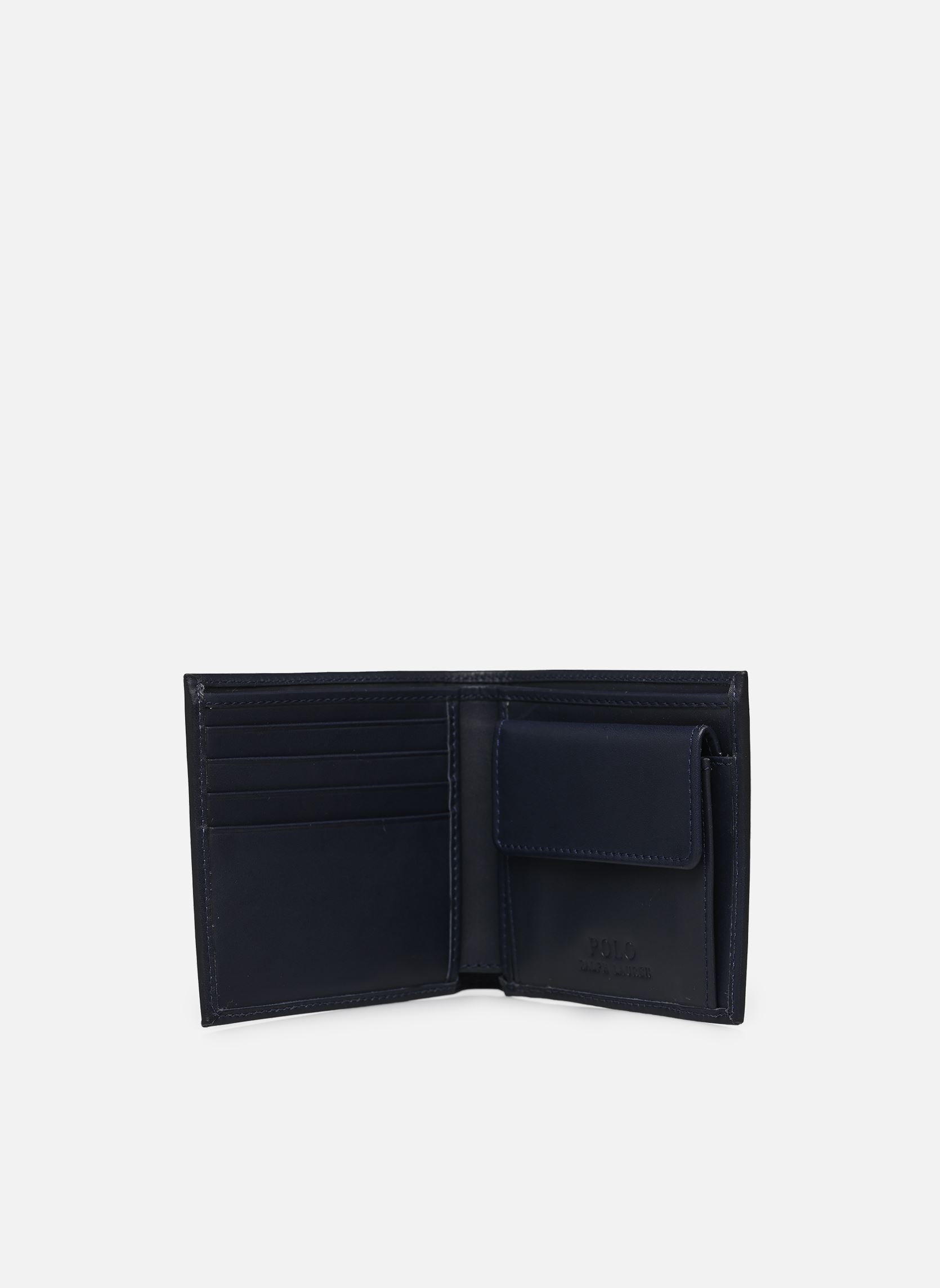 Portemonnees BILLFOLD CN-WALLET-MEDIUM heren blauw Polo Ralph Lauren Portemonnees BILLFOLD CN-WALLET-MEDIUM heren blauw Newport navy