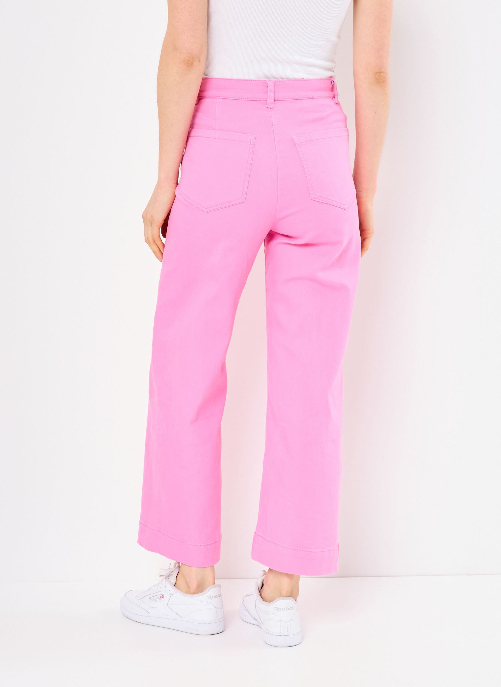 Pantalons larges Nululu Pants Cropped femme rose Nümph Pantalons larges Nululu Pants Cropped femme rose PINK COSMOS