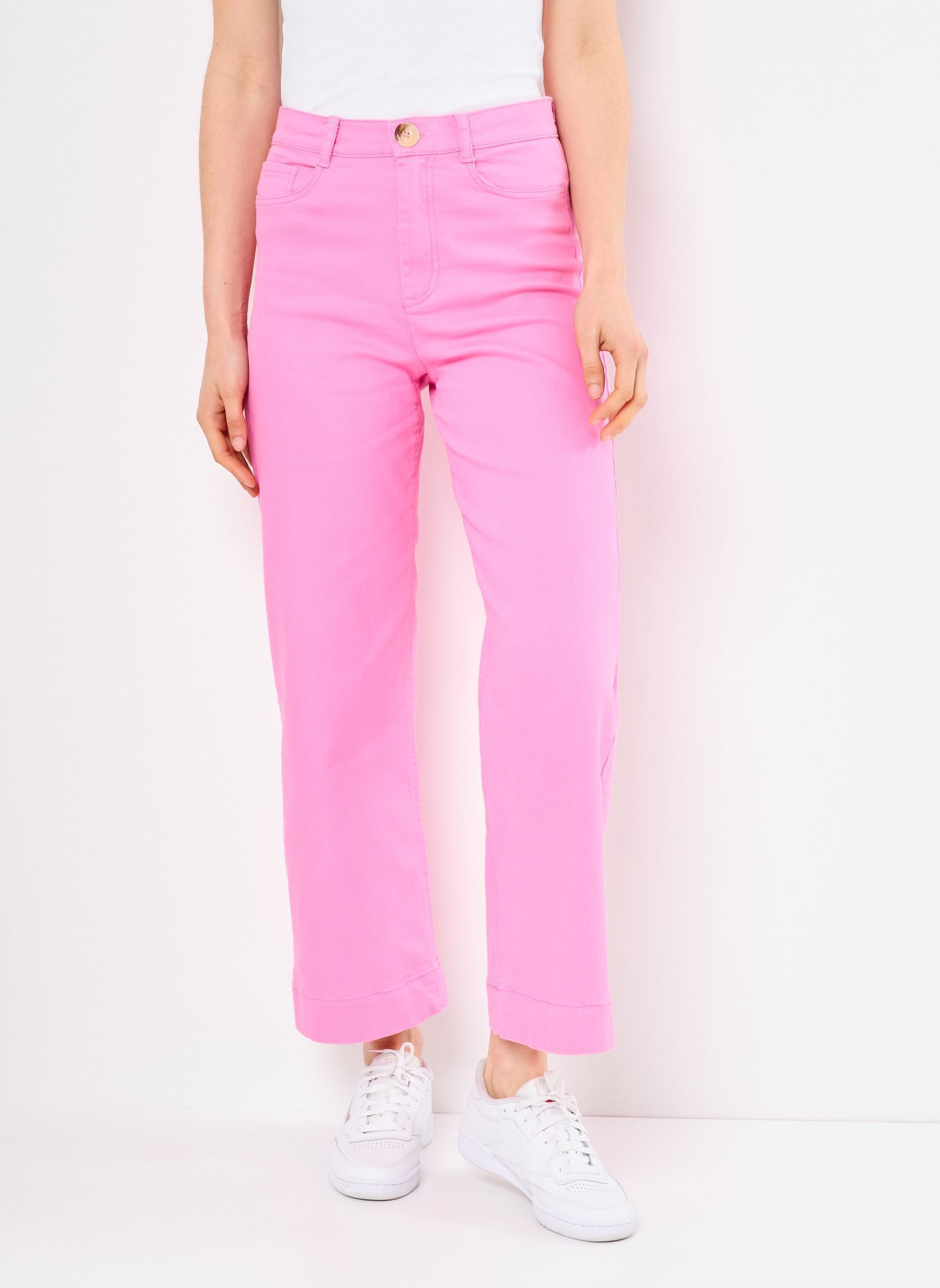 Pantalons larges Nululu Pants Cropped femme rose Nümph Pantalons larges Nululu Pants Cropped femme rose PINK COSMOS