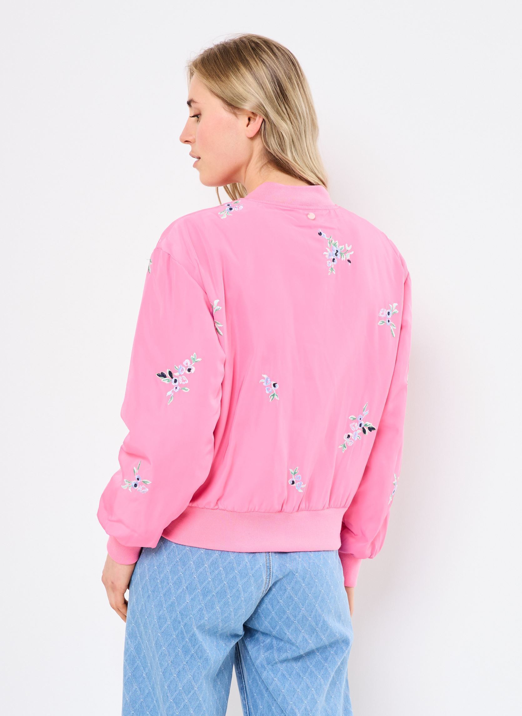 Vestes Nuellanora Embroidery Jacket femme rose Nümph Vestes Nuellanora Embroidery Jacket femme rose PINK CARNATION