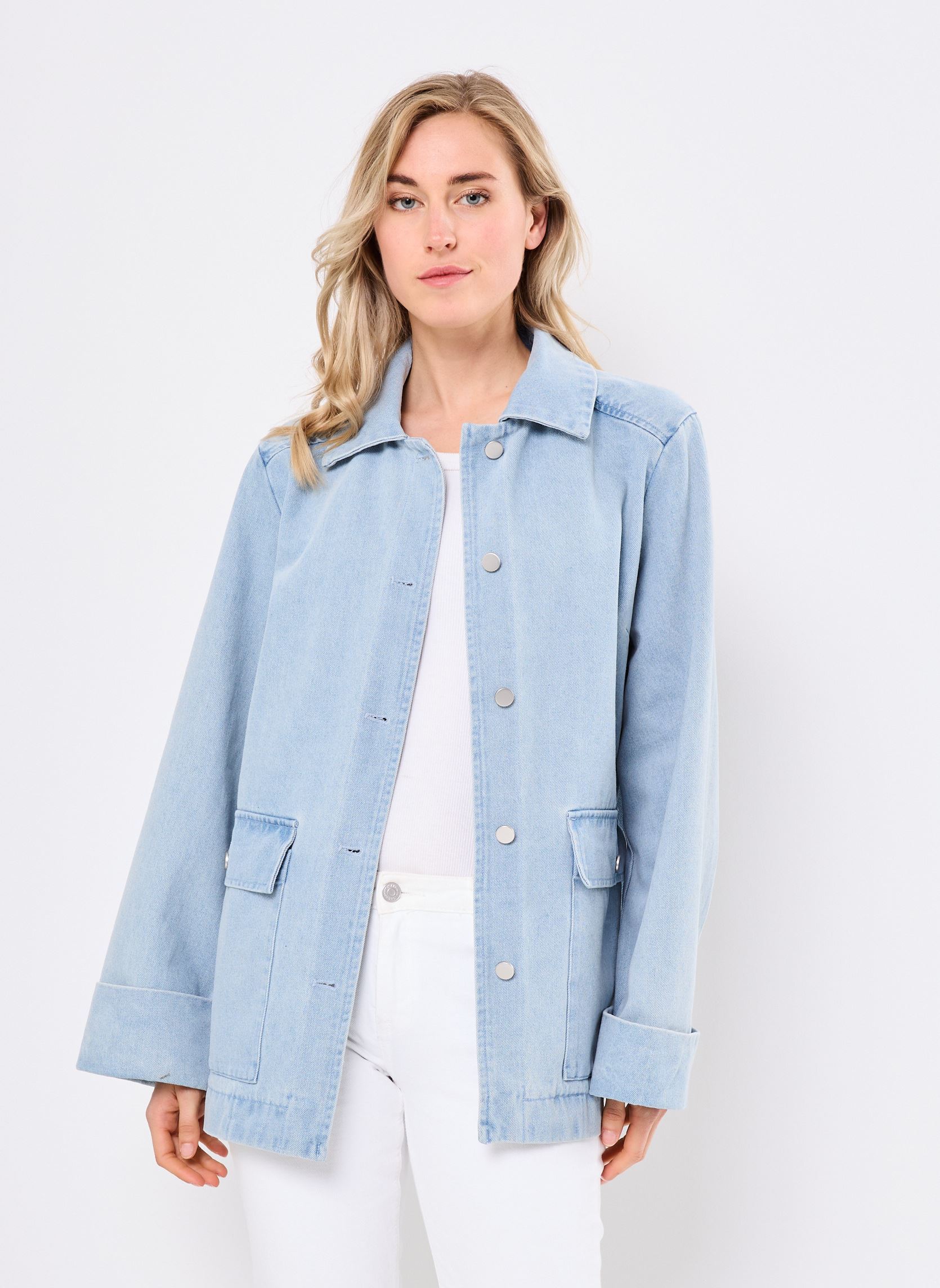 Jeansjacken Nulunea Denim Jacket damen blau Nümph Jeansjacken Nulunea Denim Jacket damen blau Light Blue Denim