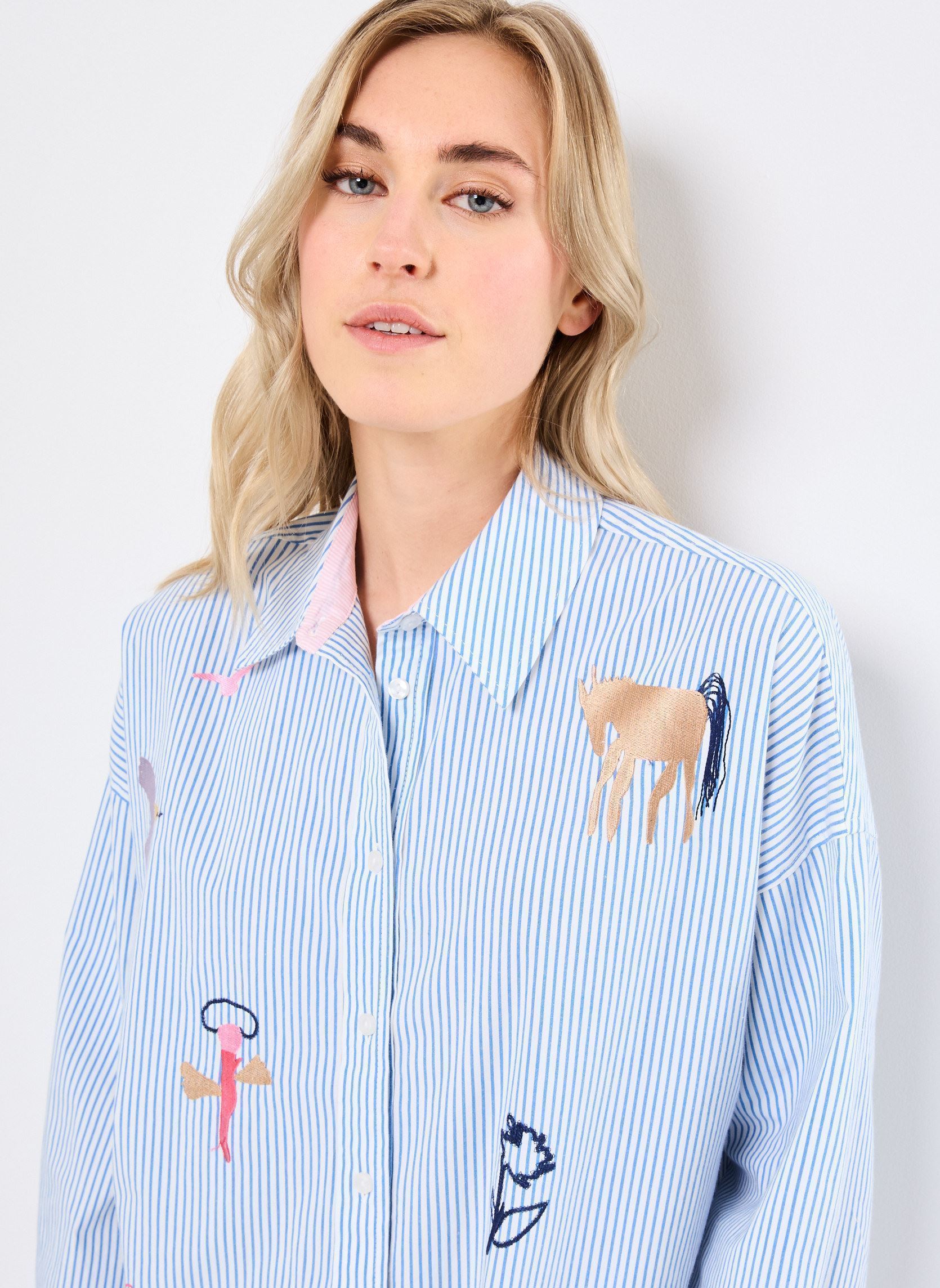 Camisas de manga larga Nudebora Shirt mujer azul Nümph Camisas de manga larga Nudebora Shirt mujer azul Regatta