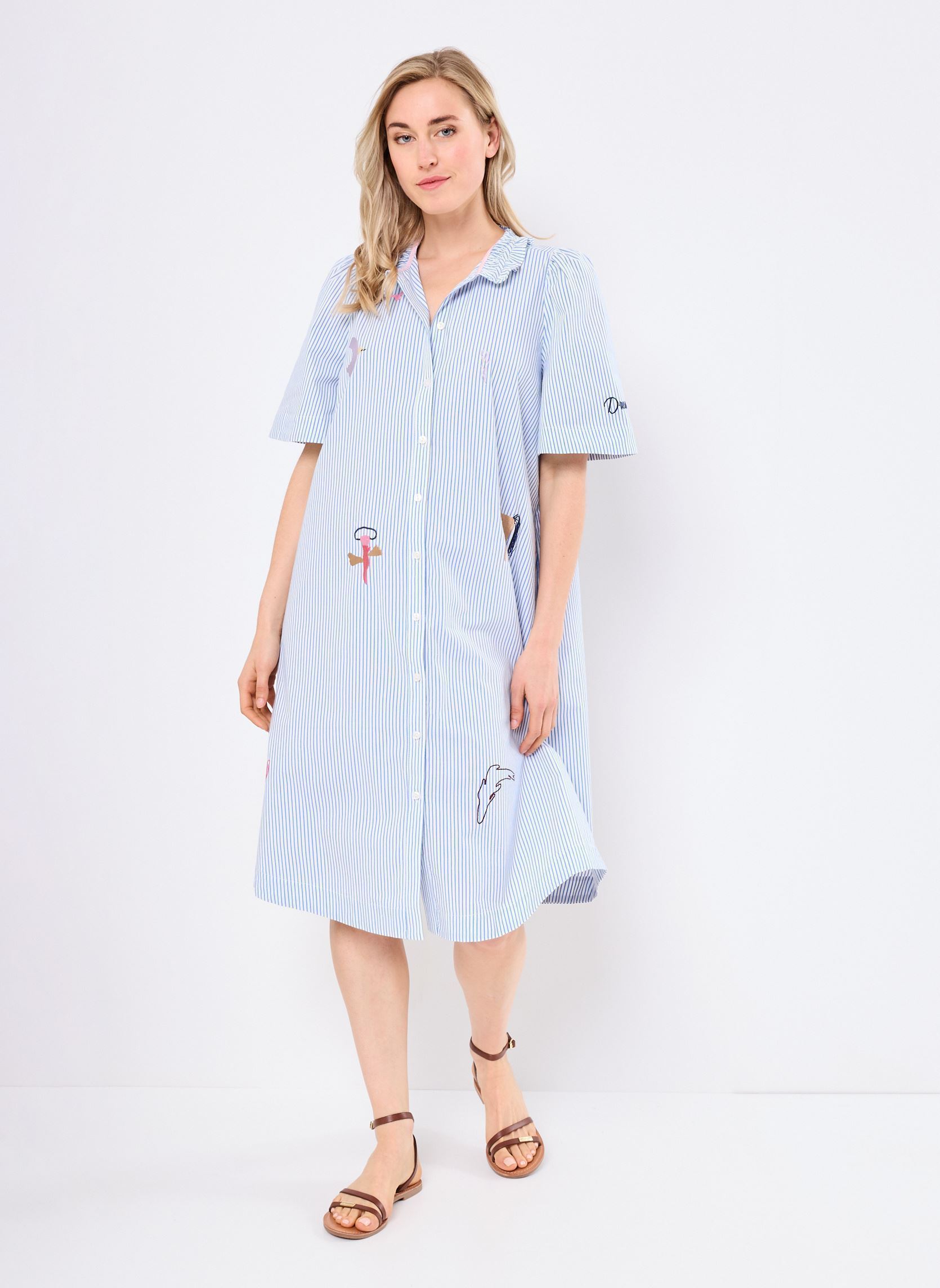 Robes Chemise Nudebora Dress femme bleu Nümph Robes Chemise Nudebora Dress femme bleu REGATTA