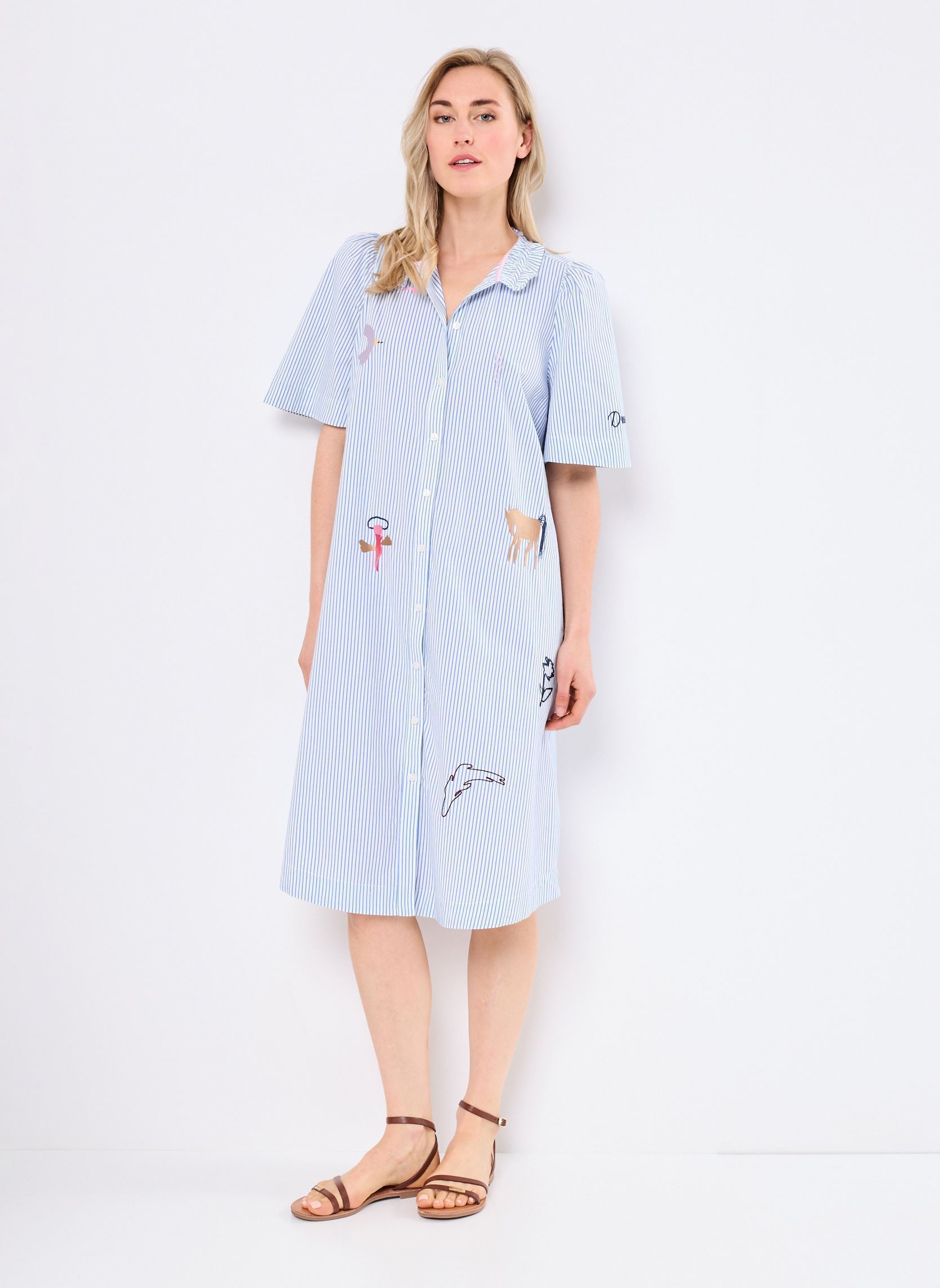 Robes Chemise Nudebora Dress femme bleu Nümph Robes Chemise Nudebora Dress femme bleu REGATTA