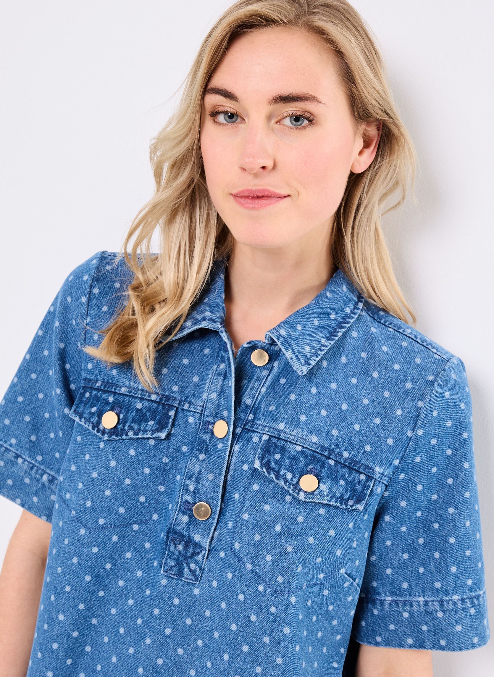 Abiti Nuhaddie Dress donna blu Nümph Abiti Nuhaddie Dress donna blu MEDIUM BLUE DENIM