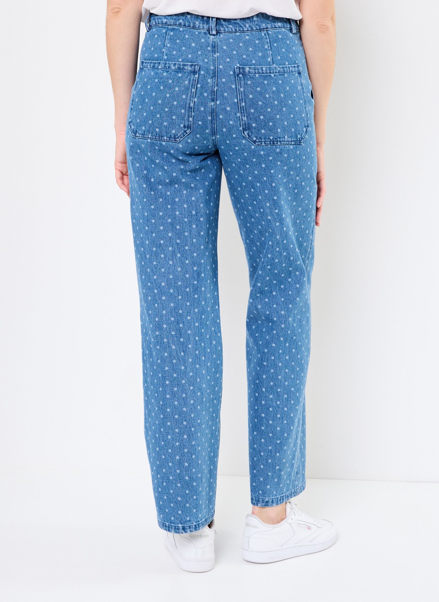 Rechte jeans / Straight Leg Jeans Nuhaddie Pants dames blauw Nümph Rechte jeans / Straight Leg Jeans Nuhaddie Pants dames blauw MEDIUM BLUE DENIM