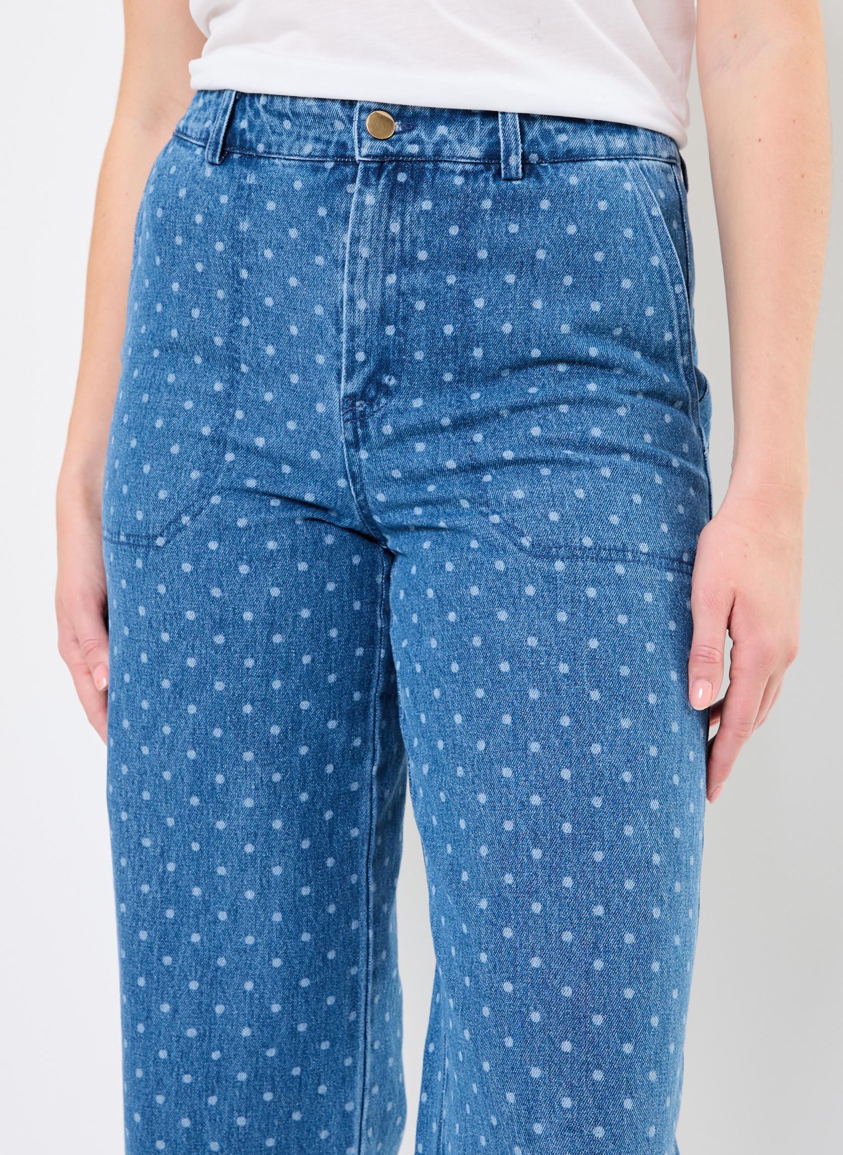 Rechte jeans / Straight Leg Jeans Nuhaddie Pants dames blauw Nümph Rechte jeans / Straight Leg Jeans Nuhaddie Pants dames blauw MEDIUM BLUE DENIM