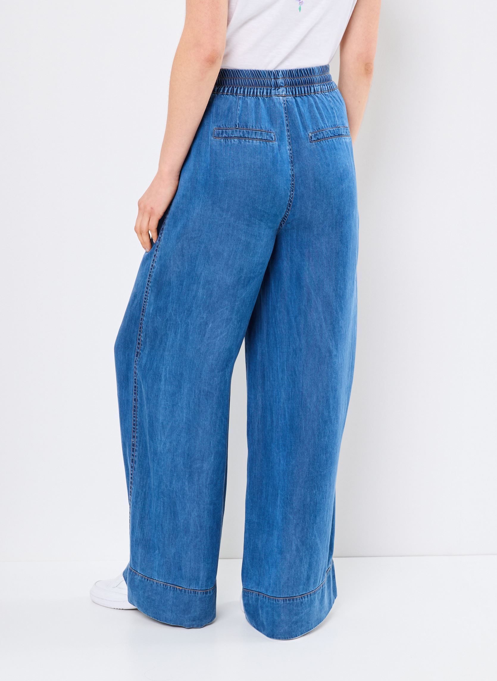 Pantaloni larghi Numiami Pants donna blu Nümph Pantaloni larghi Numiami Pants donna blu MEDIUM BLUE DENIM
