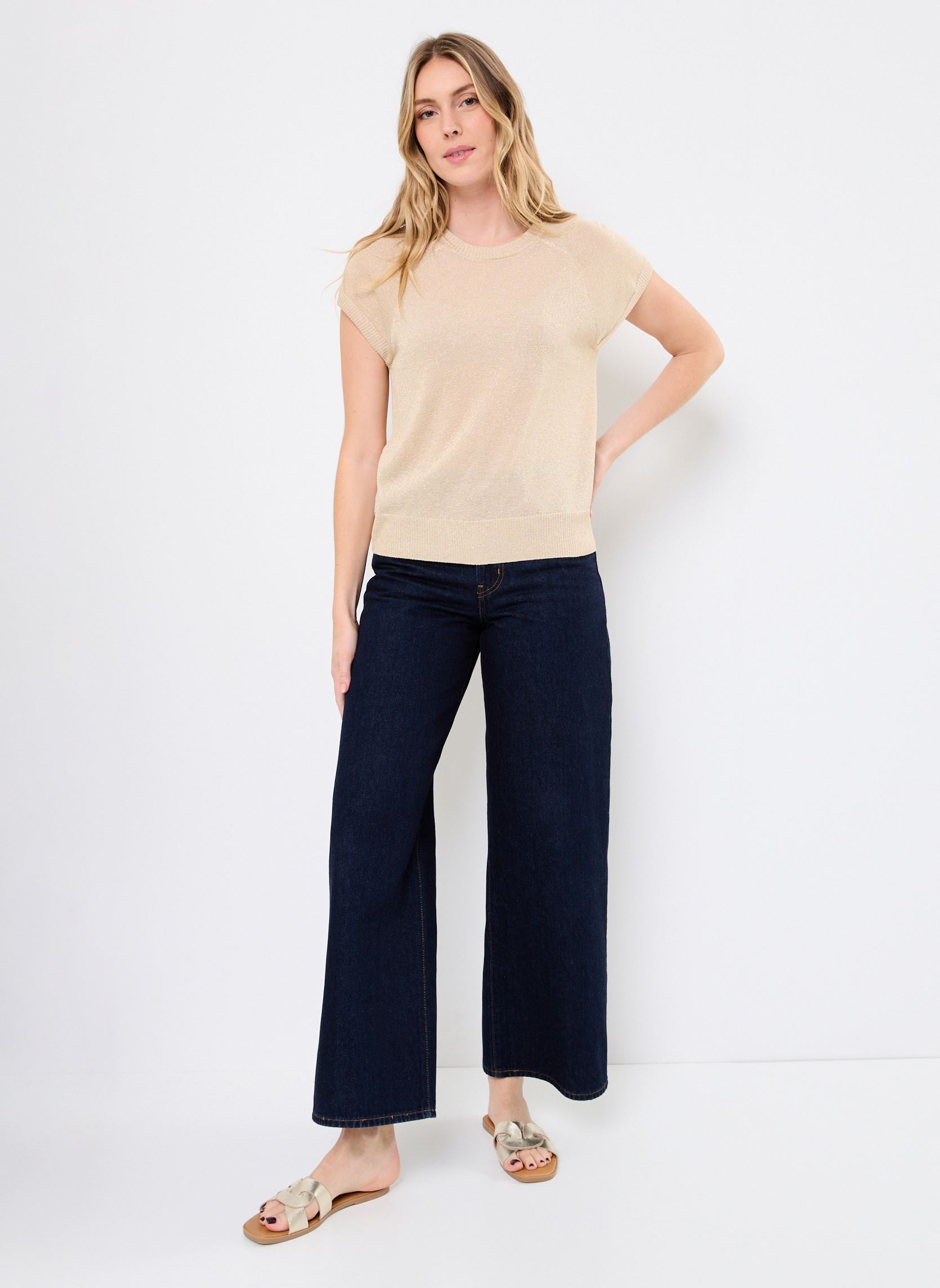 Pullover Nuflounce Darlene Pullover damen gold und bronze Nümph Pullover Nuflounce Darlene Pullover damen gold und bronze Gold