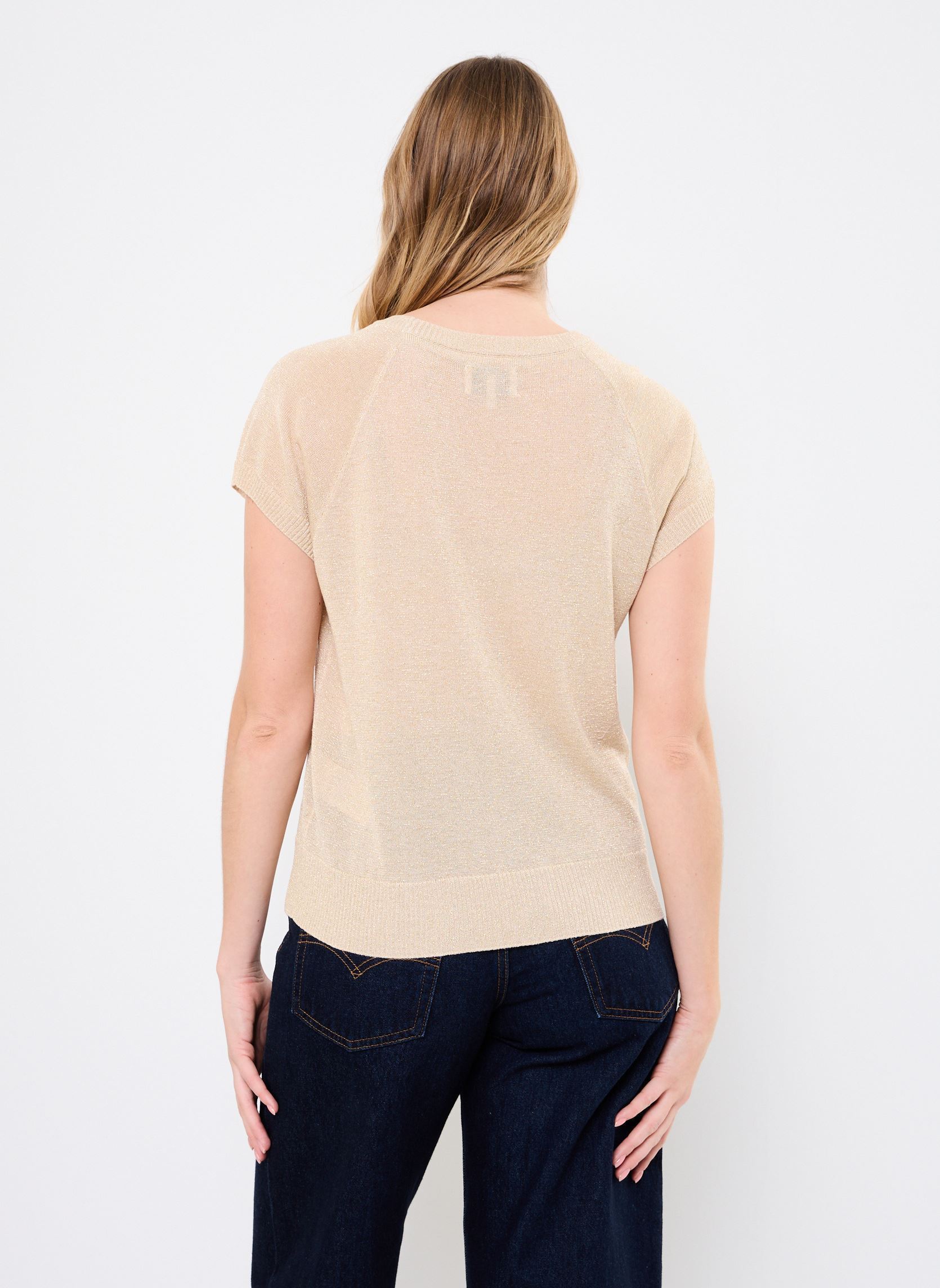 Pullover Nuflounce Darlene Pullover damen gold und bronze Nümph Pullover Nuflounce Darlene Pullover damen gold und bronze Gold
