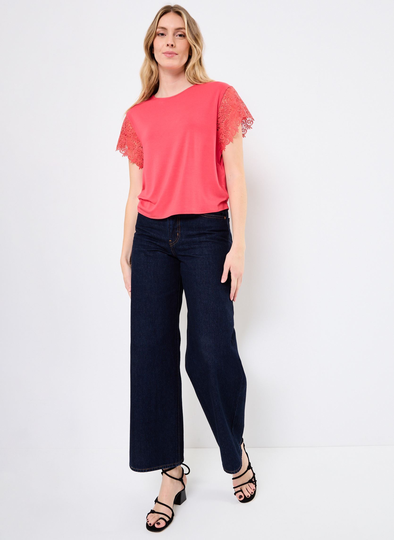 Bluse a maniche corte Nubitta Ss Blouse donna rosa Nümph Bluse a maniche corte Nubitta Ss Blouse donna rosa Geranium
