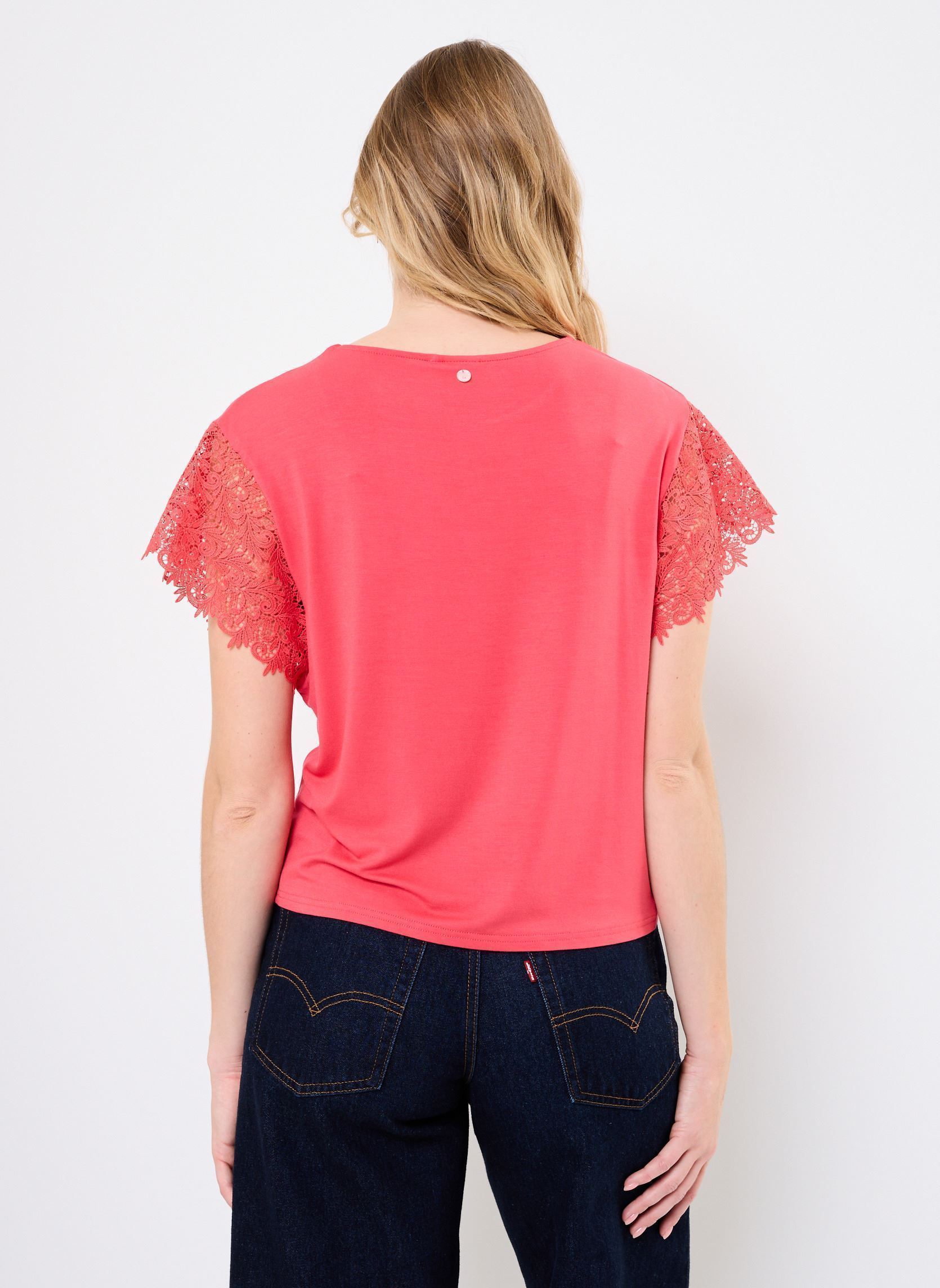 Bluse a maniche corte Nubitta Ss Blouse donna rosa Nümph Bluse a maniche corte Nubitta Ss Blouse donna rosa Geranium
