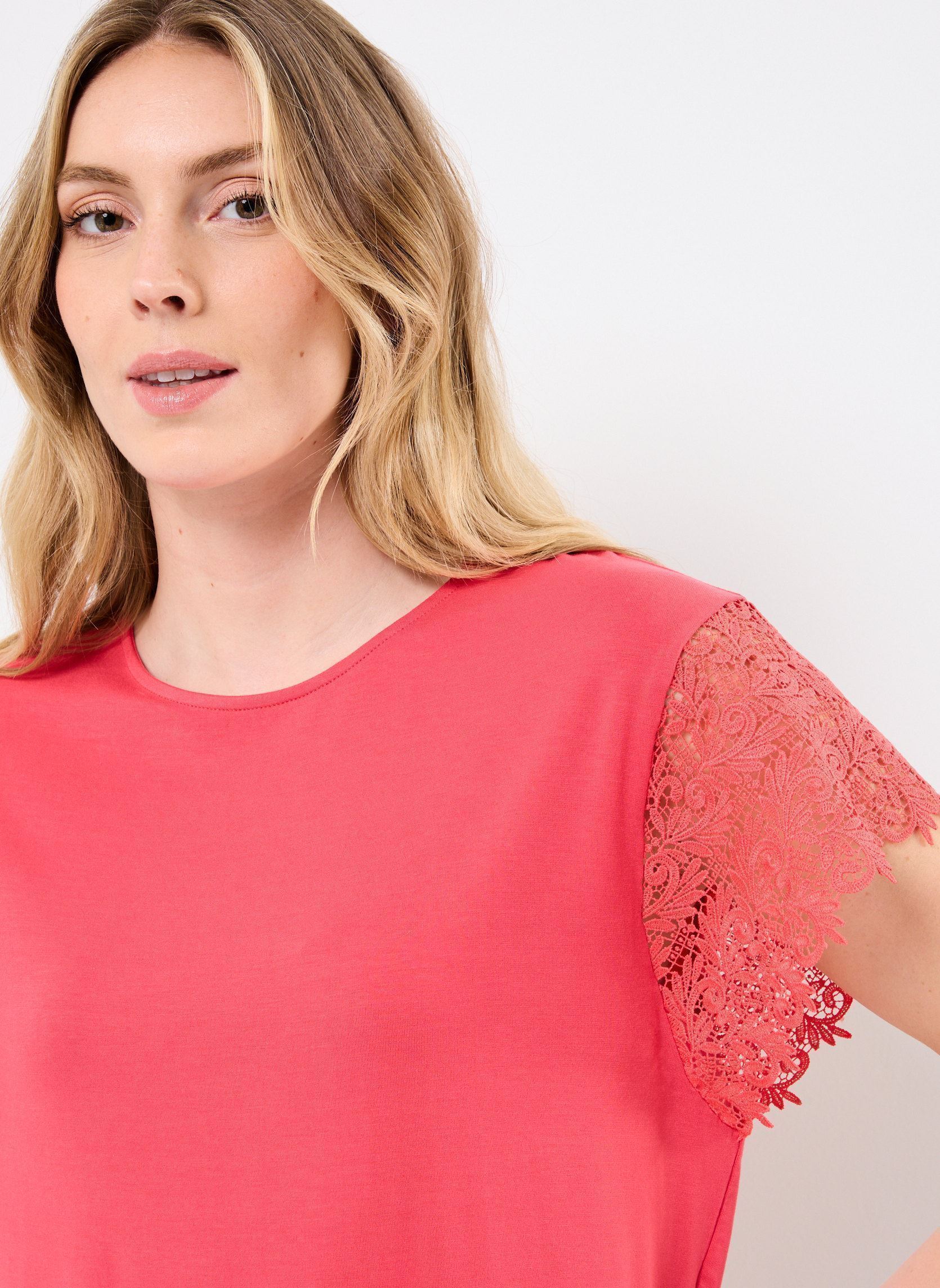 Bluse a maniche corte Nubitta Ss Blouse donna rosa Nümph Bluse a maniche corte Nubitta Ss Blouse donna rosa Geranium