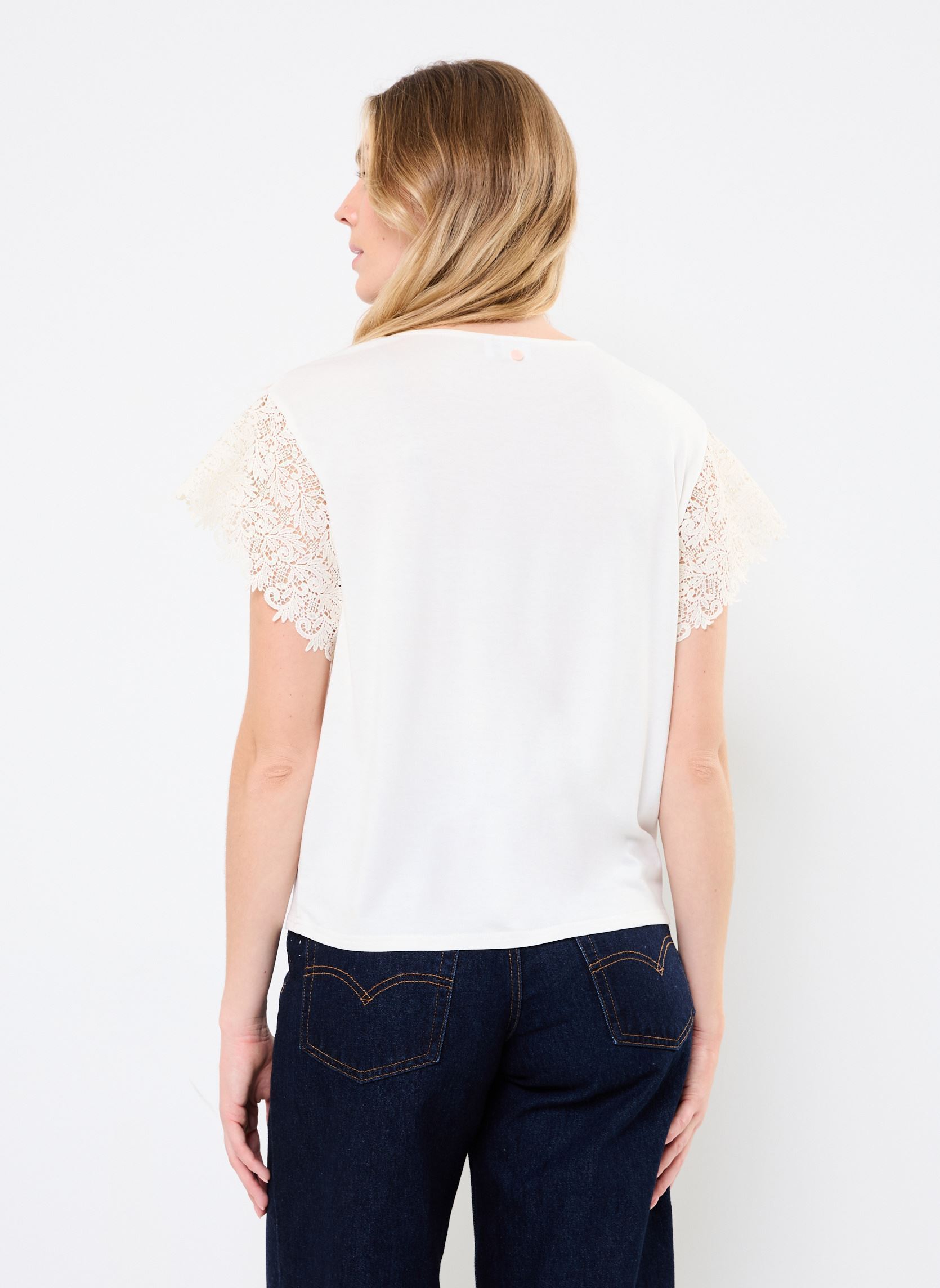 Blouses manches courtes Nubitta Ss Blouse femme blanc Nümph Blouses manches courtes Nubitta Ss Blouse femme blanc Bright white