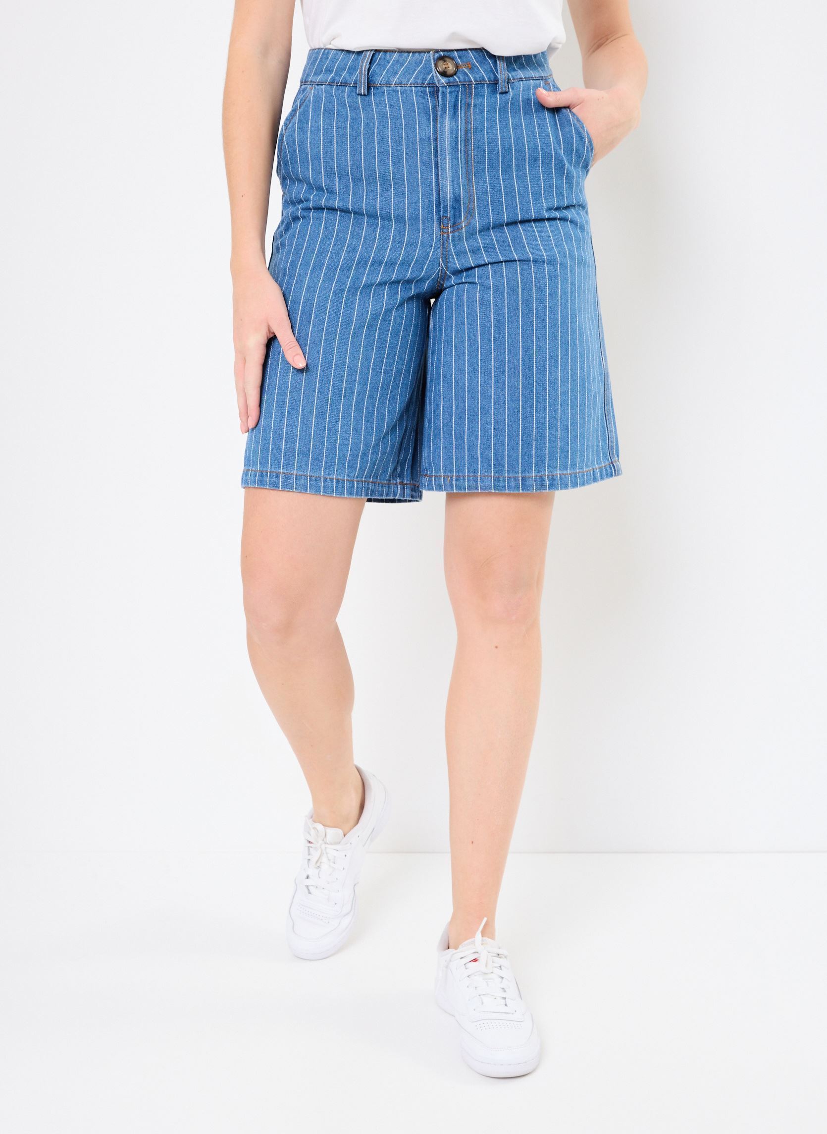 Bermudas Nulucie Shorts femme bleu Nümph Bermudas Nulucie Shorts femme bleu DARK BLUE DENIM
