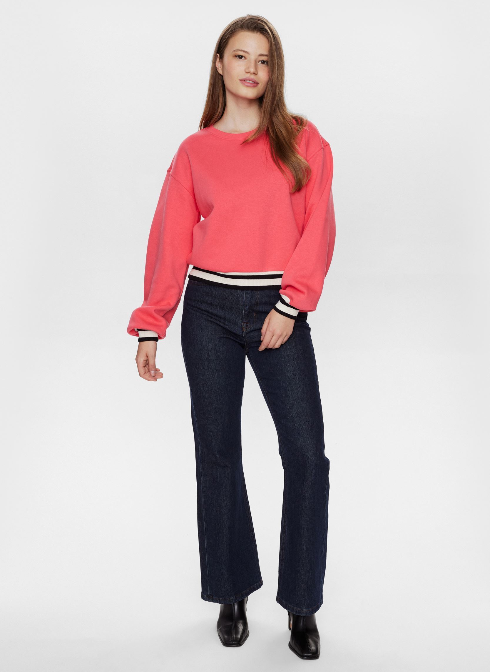 Sweatshirts NUADA SWEAT damen rosa Nümph Sweatshirts NUADA SWEAT damen rosa Geranium
