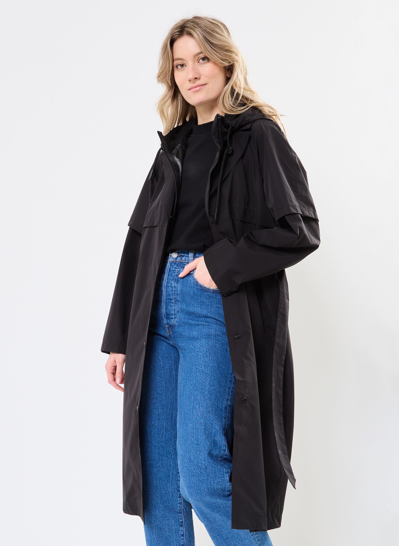 Mäntel NUNIDA FUNCTIONEL JACKET damen schwarz Nümph Mäntel NUNIDA FUNCTIONEL JACKET damen schwarz CAVIAR