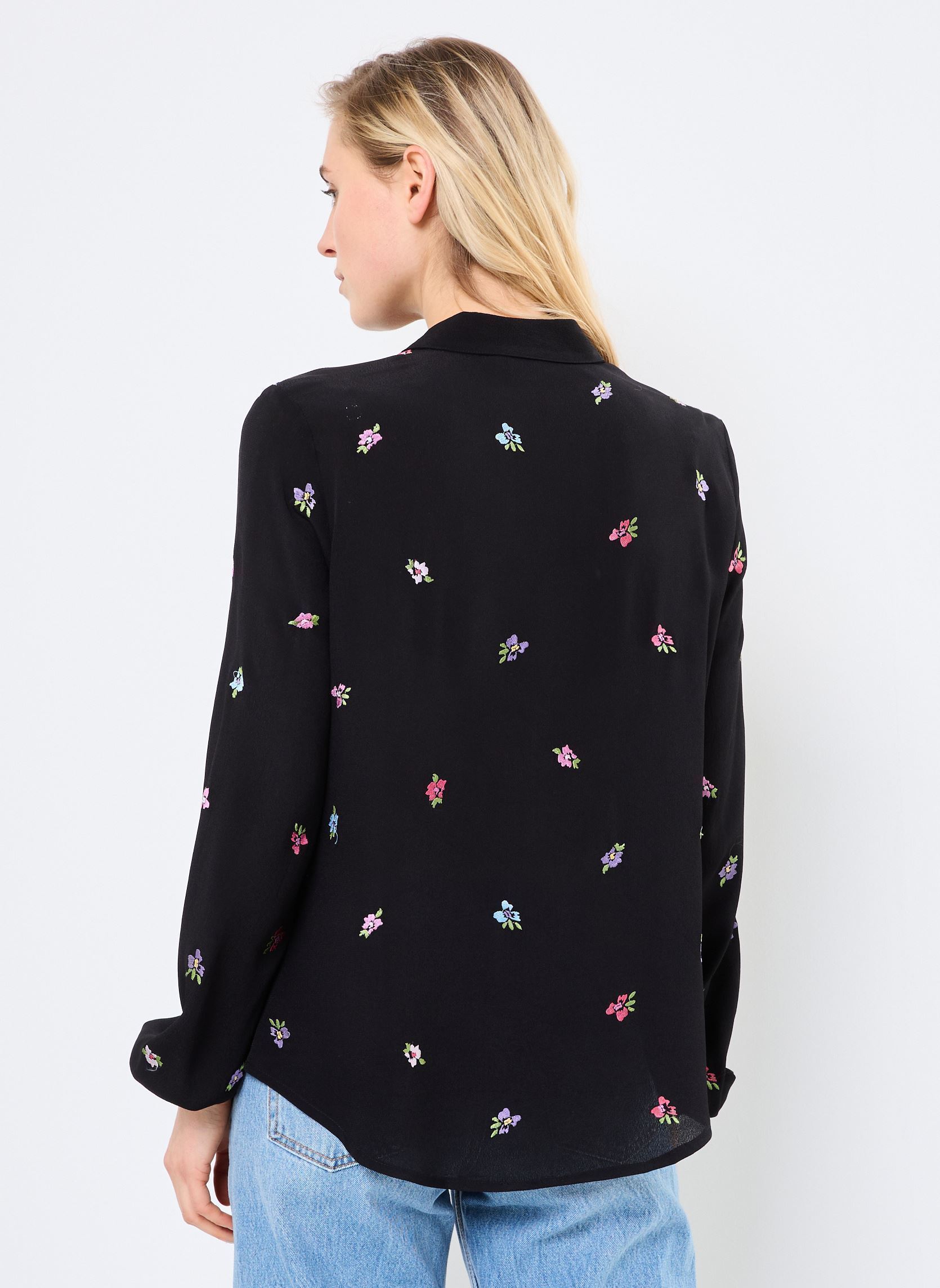 Camisas de manga larga NUERIKA SHIRT mujer negro Nümph Camisas de manga larga NUERIKA SHIRT mujer negro CAVIAR