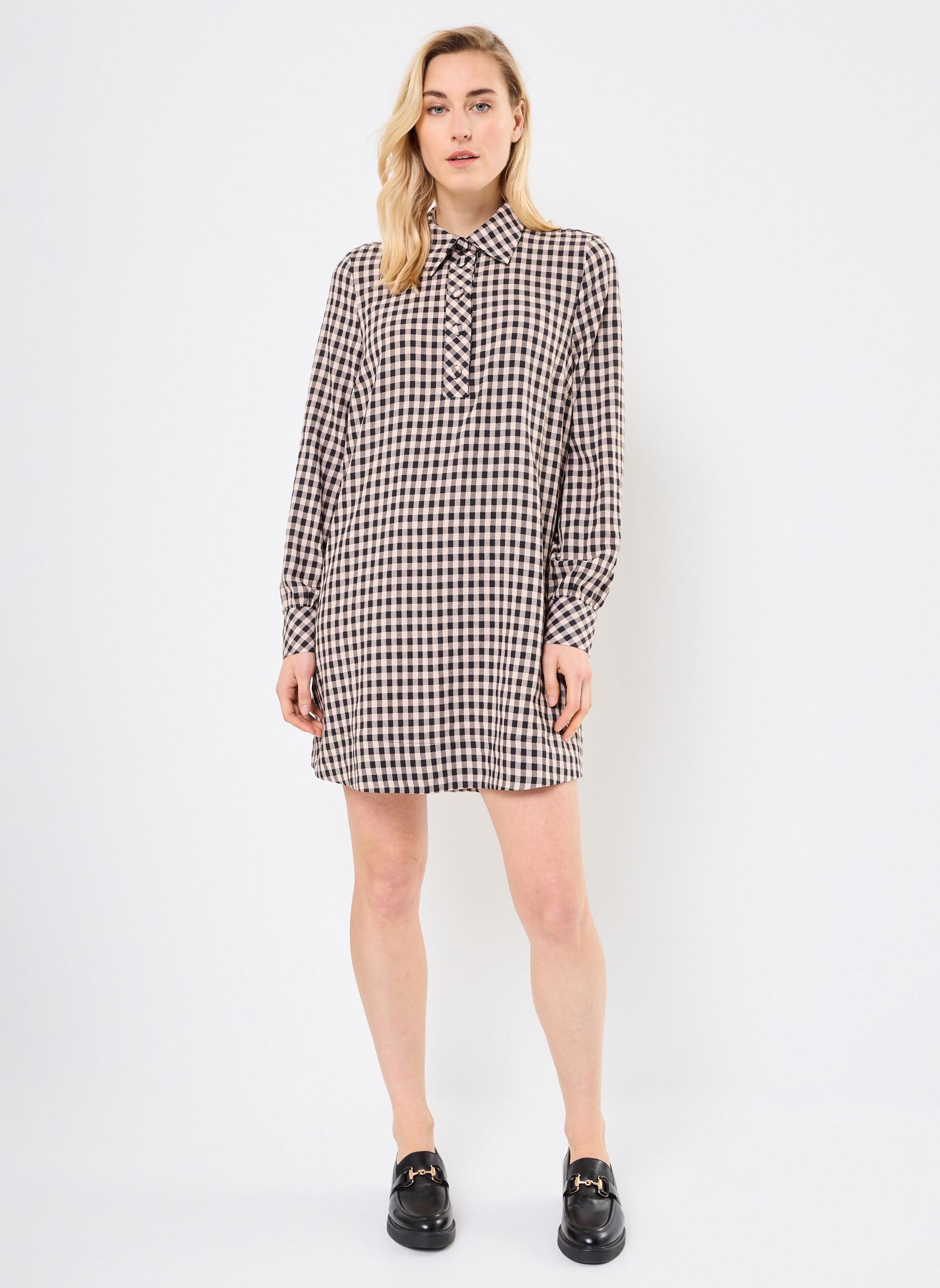 Hemdkleider NUFELIX DRESS damen mehrfarbig Nümph Hemdkleider NUFELIX DRESS damen mehrfarbig CAVIAR