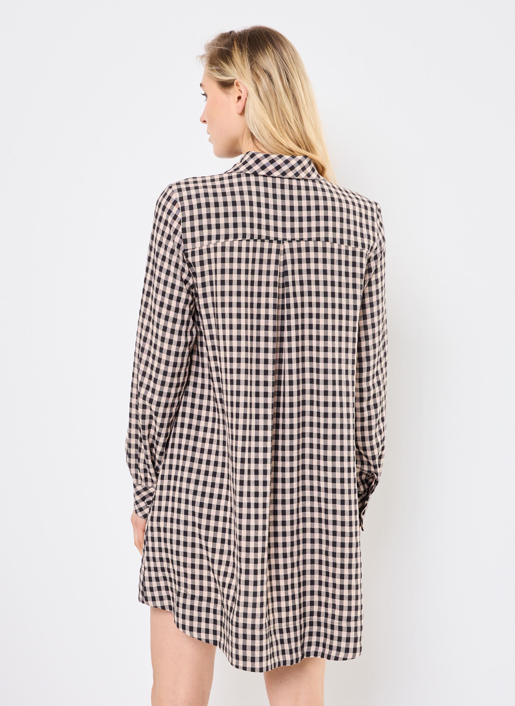 Hemdkleider NUFELIX DRESS damen mehrfarbig Nümph Hemdkleider NUFELIX DRESS damen mehrfarbig CAVIAR