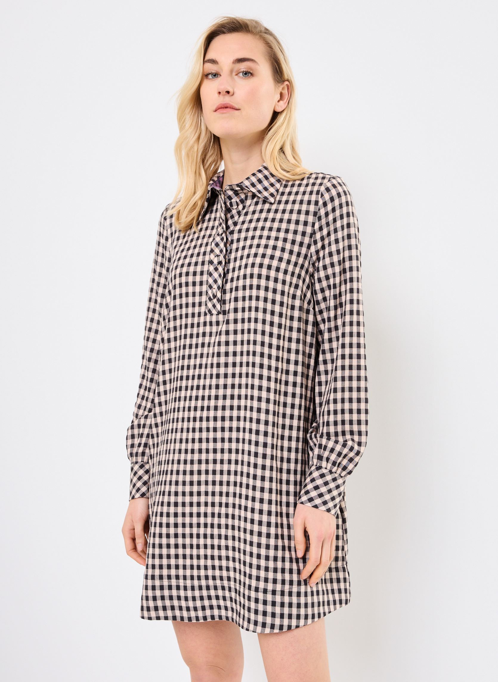 Hemdkleider NUFELIX DRESS damen mehrfarbig Nümph Hemdkleider NUFELIX DRESS damen mehrfarbig CAVIAR