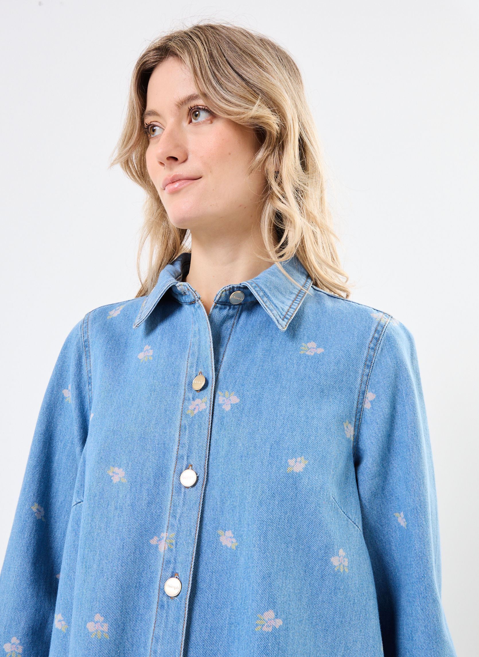 Kleider NUIBIZA DRESS damen blau Nümph Kleider NUIBIZA DRESS damen blau MEDIUM BLUE DENIM