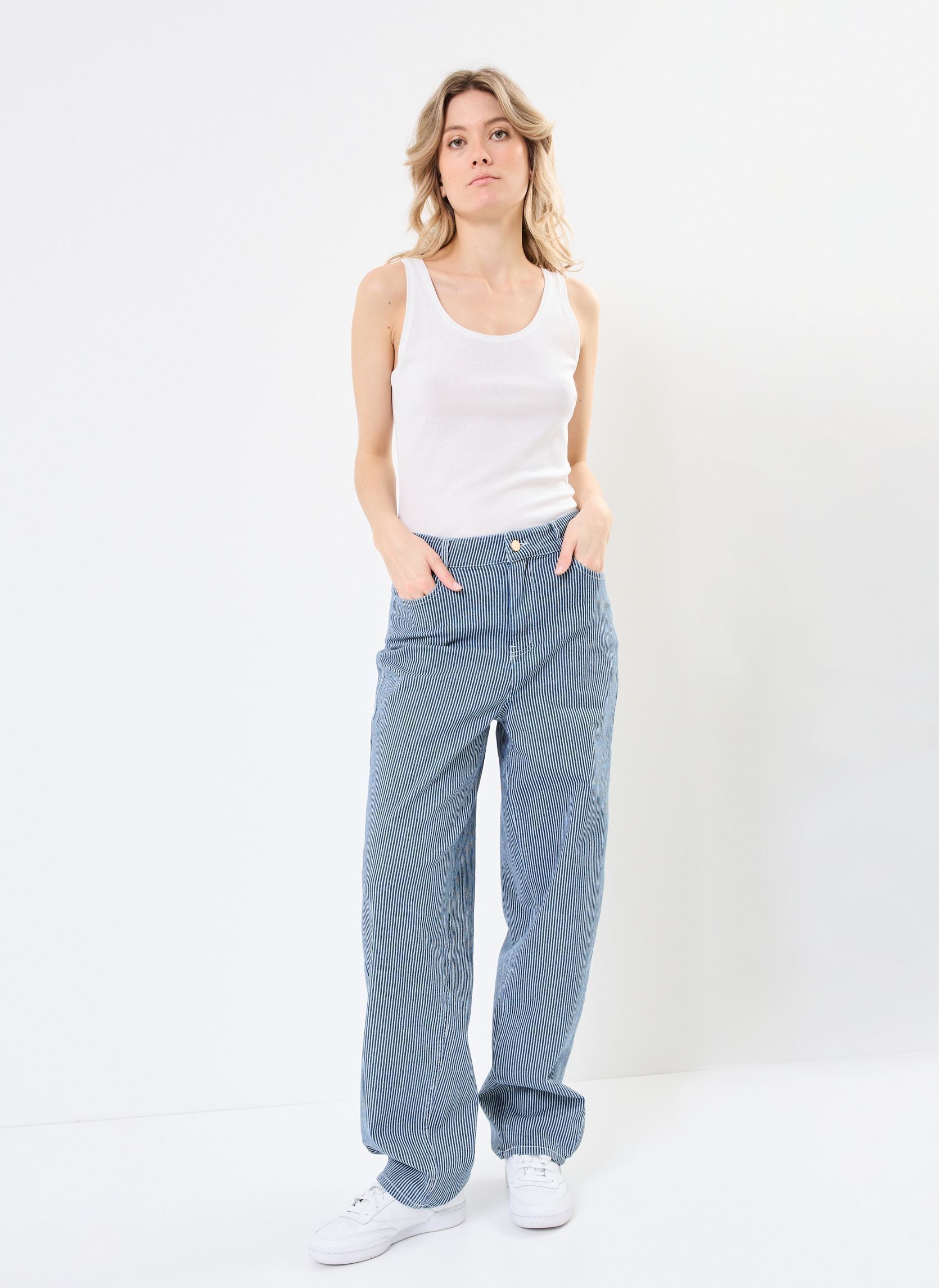 Jeans diritti NUERINA PANTS donna blu Nümph Jeans diritti NUERINA PANTS donna blu DARK SAPPHIRE