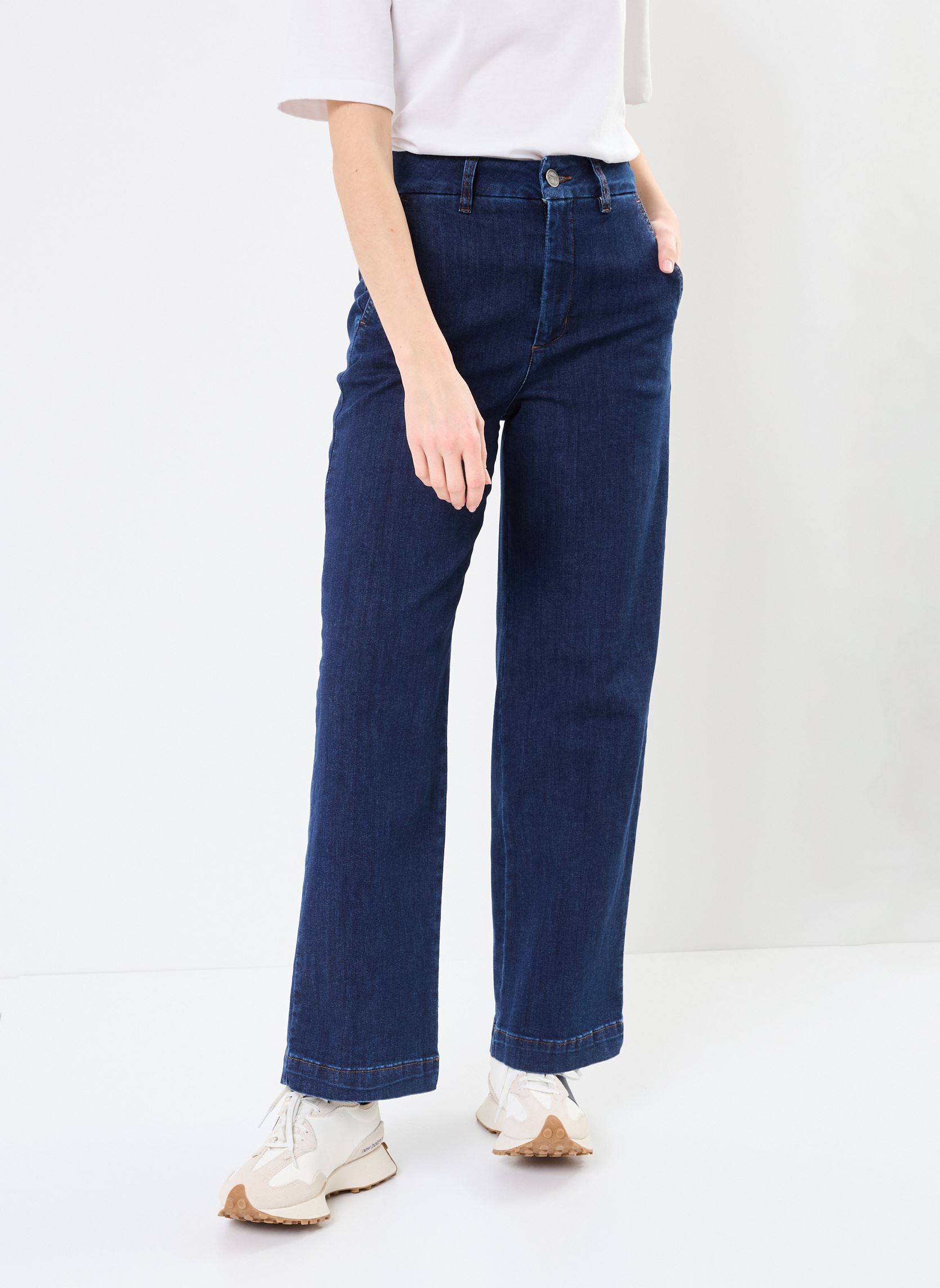 Weite Hosen NUAMBER SHORT damen blau Nümph Weite Hosen NUAMBER SHORT damen blau DARK BLUE DENIM 1