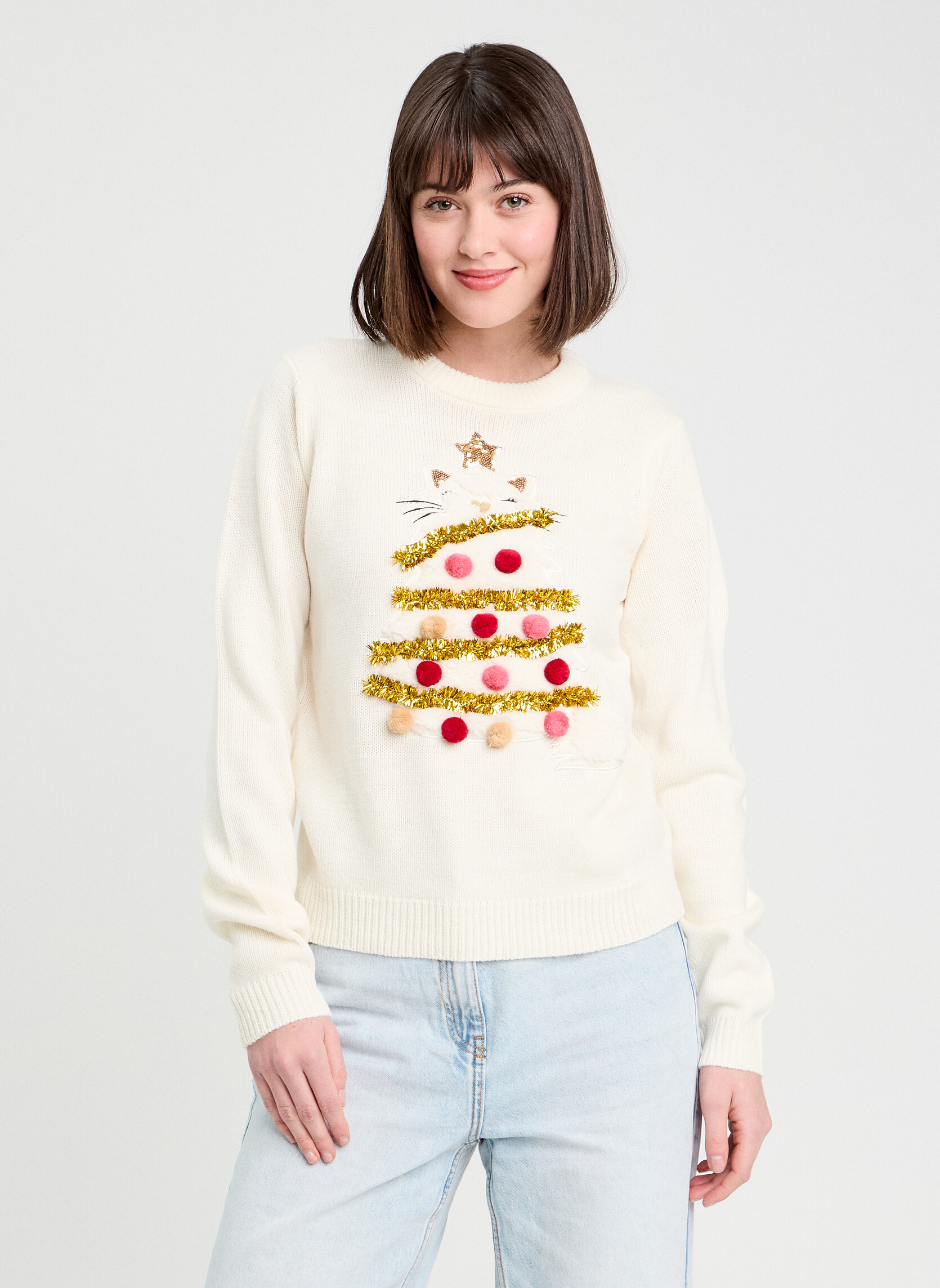 Pulls CHRISDUCHESS femme blanc Cache Cache Pulls CHRISDUCHESS femme blanc Blanc