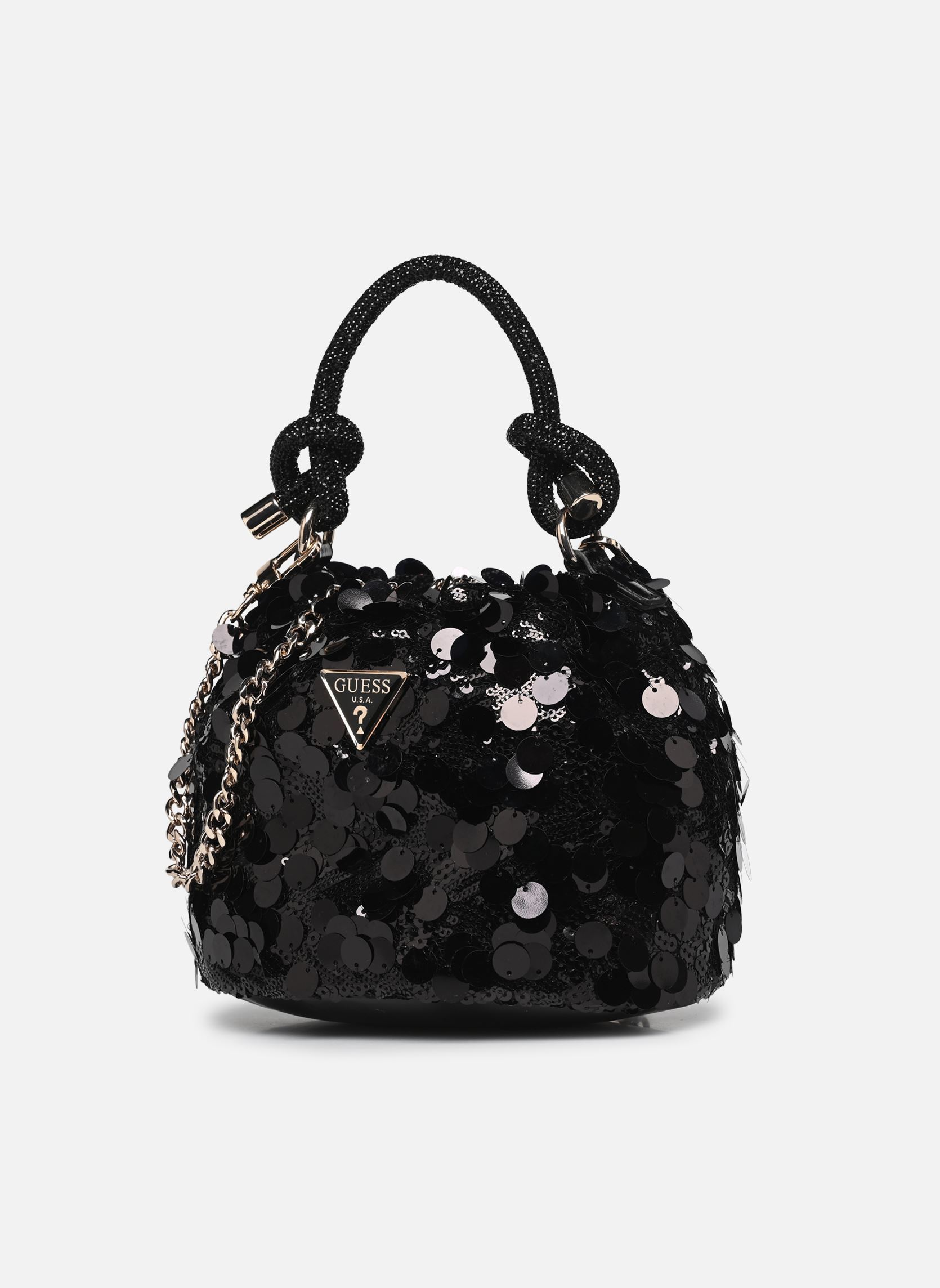 Borse a mano Holiday Shine Top Handle Pouch donna nero Guess Borse a mano Holiday Shine Top Handle Pouch donna nero BLACK