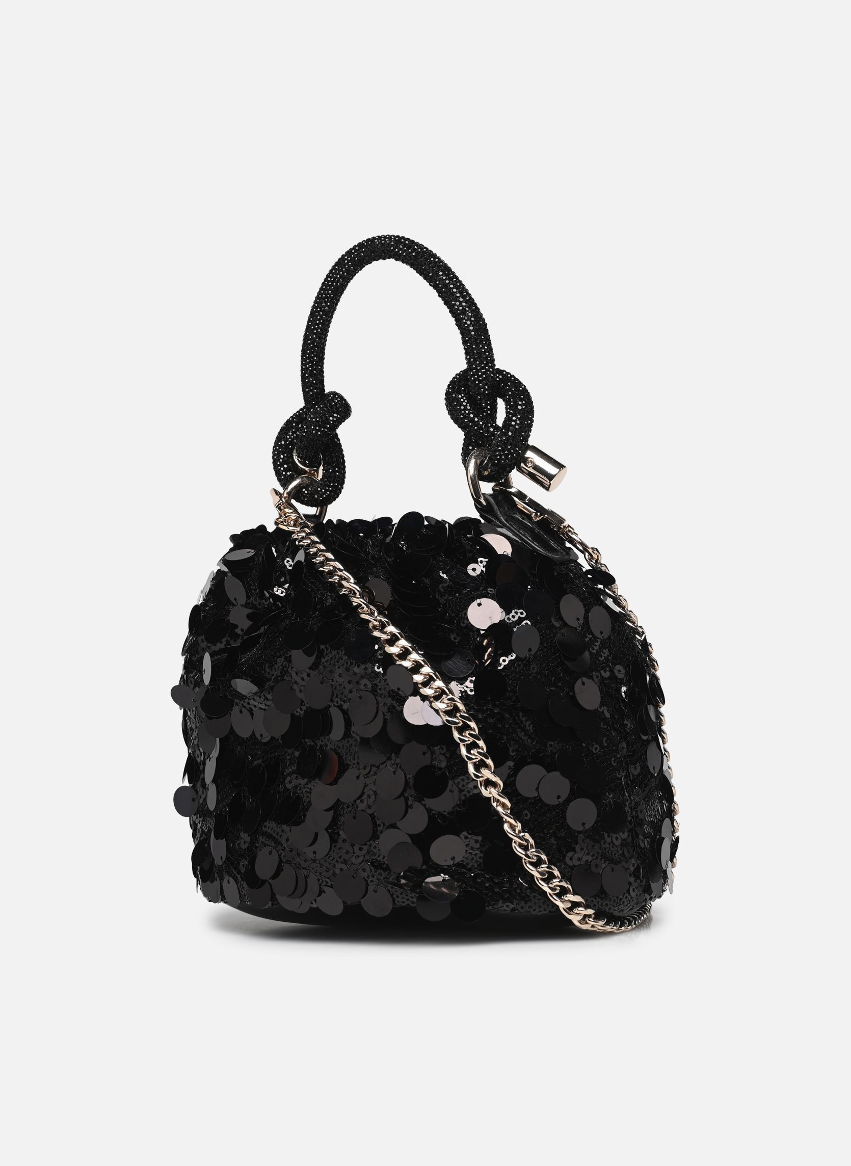Borse a mano Holiday Shine Top Handle Pouch donna nero Guess Borse a mano Holiday Shine Top Handle Pouch donna nero BLACK