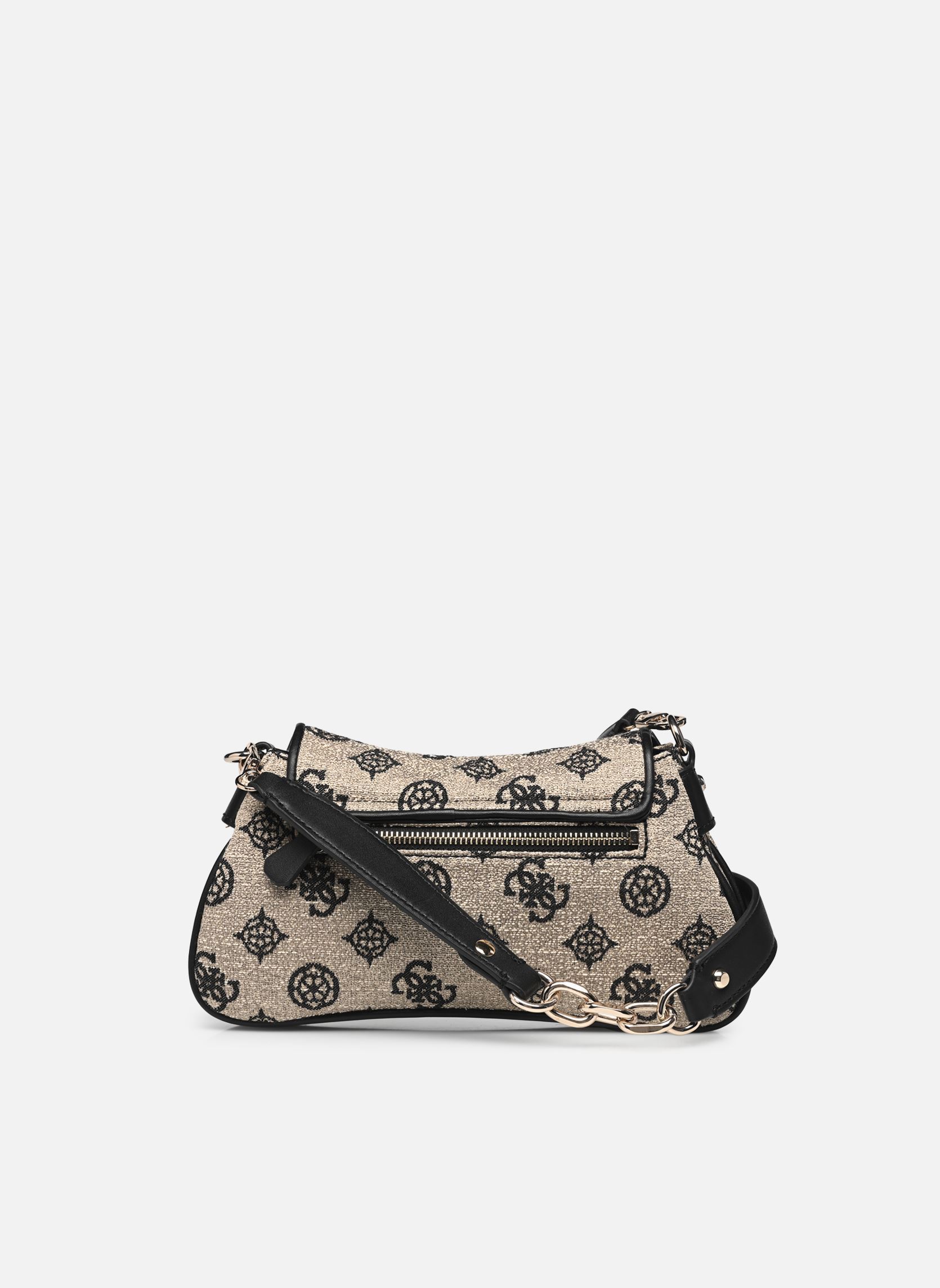 Tassen Beyza Flap Shoulder Bag dames beige Guess Tassen Beyza Flap Shoulder Bag dames beige BLACK LOGO
