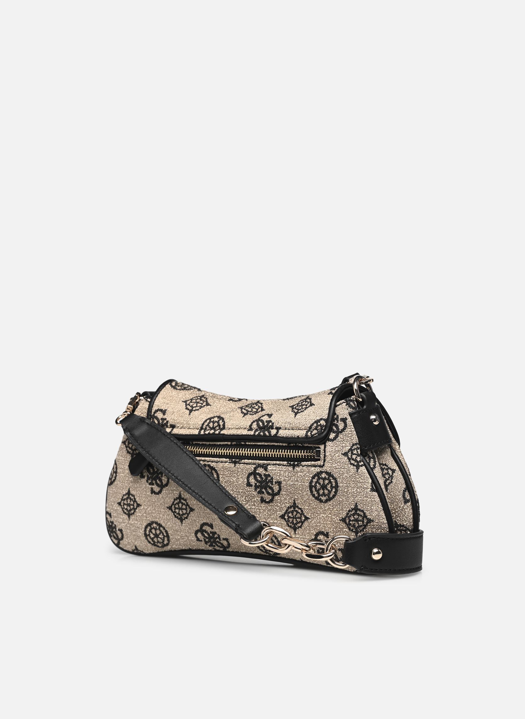 Tassen Beyza Flap Shoulder Bag dames beige Guess Tassen Beyza Flap Shoulder Bag dames beige BLACK LOGO