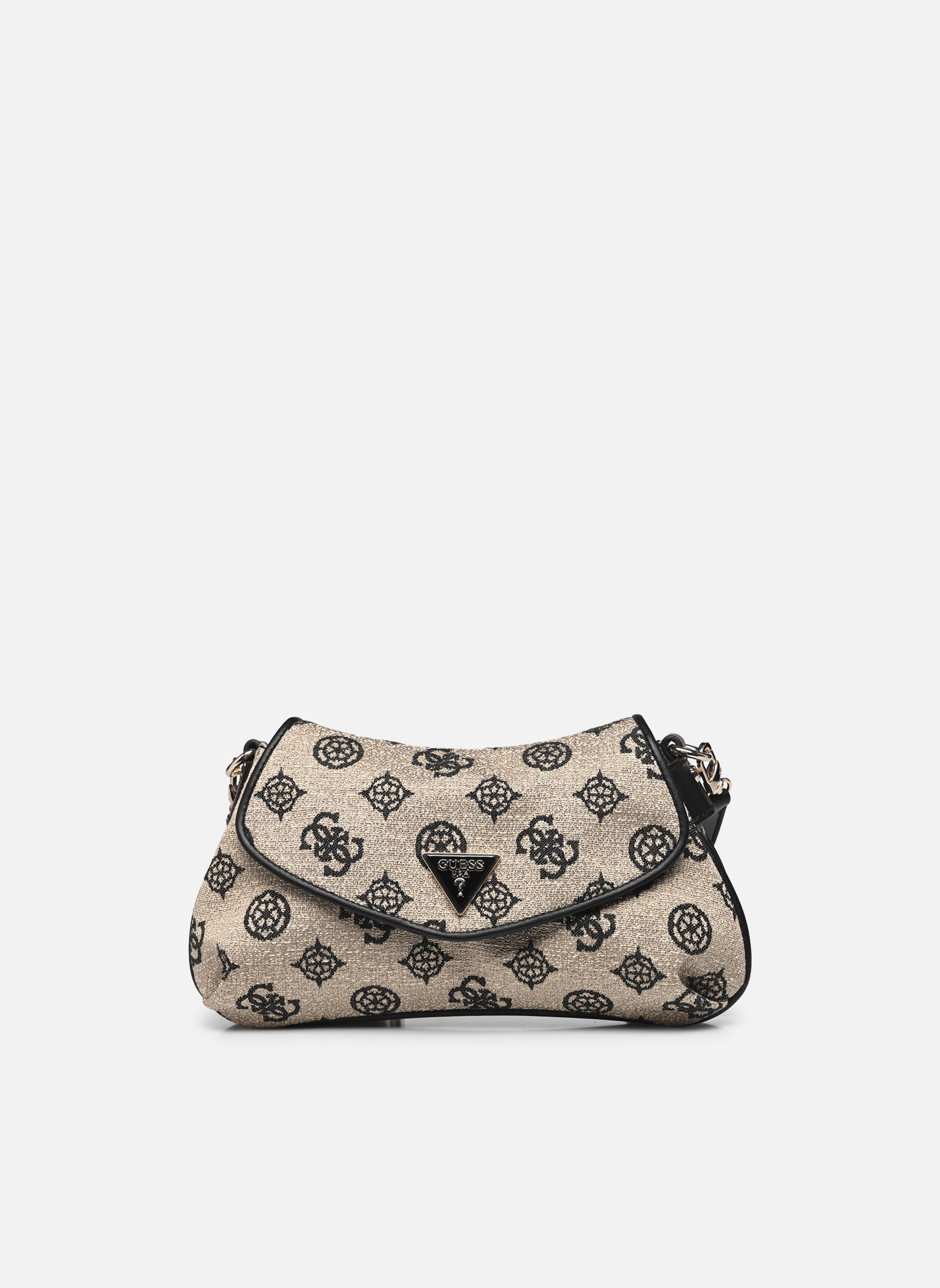 Tassen Beyza Flap Shoulder Bag dames beige Guess Tassen Beyza Flap Shoulder Bag dames beige BLACK LOGO