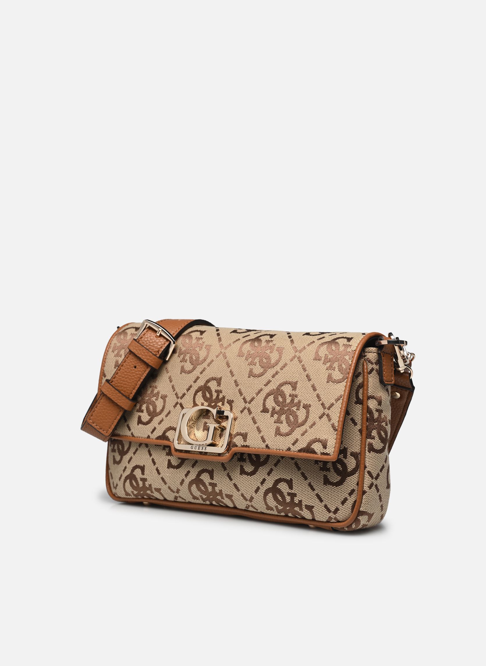 Umhängetaschen Circe Flap Shoulder Bag damen braun Guess Umhängetaschen Circe Flap Shoulder Bag damen braun LATTE LOGO