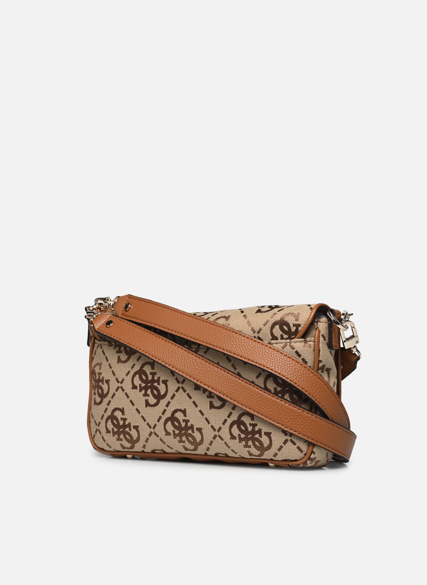 Umhängetaschen Circe Flap Shoulder Bag damen braun Guess Umhängetaschen Circe Flap Shoulder Bag damen braun LATTE LOGO