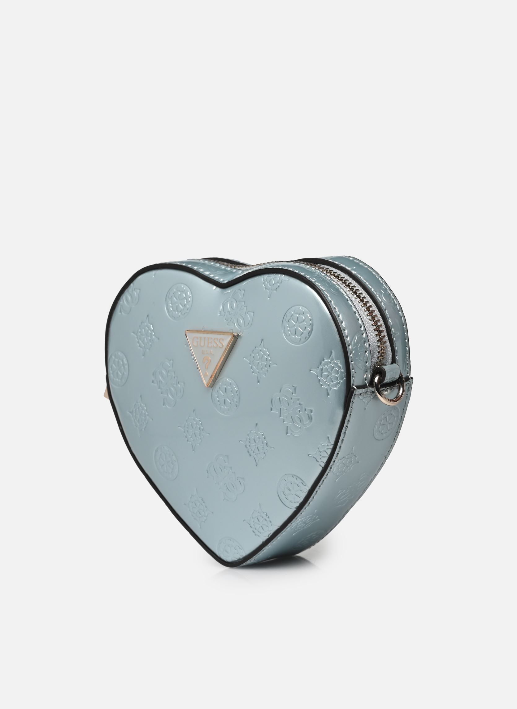 Umhängetaschen Arnela Mini Heart Bag damen blau Guess Umhängetaschen Arnela Mini Heart Bag damen blau POWDER BLUE LOGO