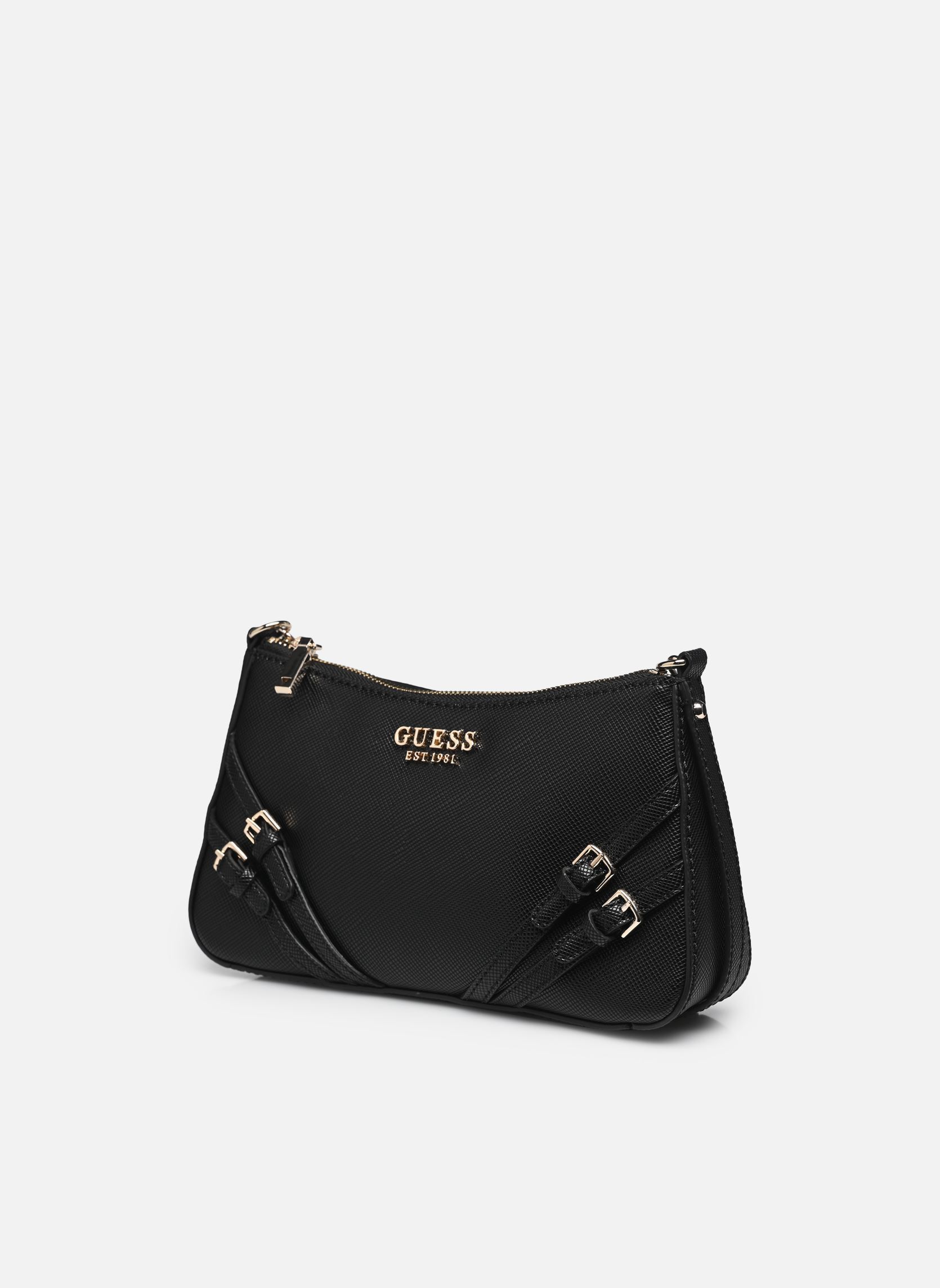 Borse a tracolla Bramina Top Zip Shoulder donna nero Guess Borse a tracolla Bramina Top Zip Shoulder donna nero BLACK