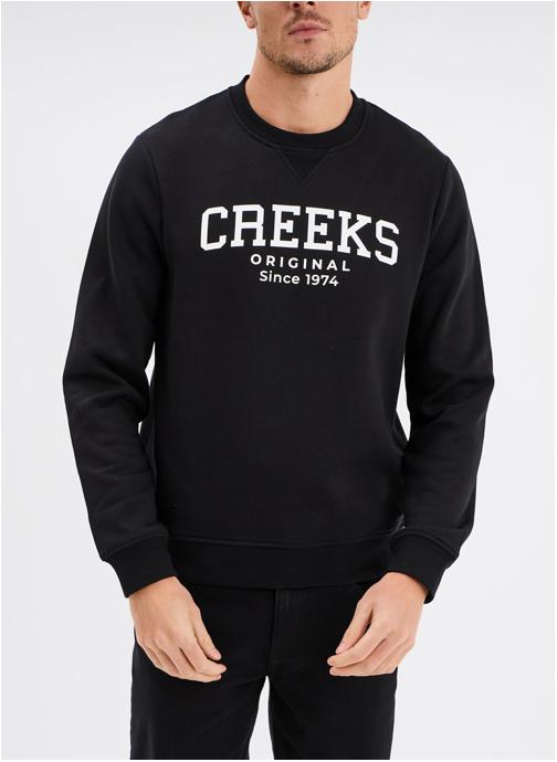 CREEKS Sweats à capuche Sweat - CRE1SHAGGY_ORIGINBLANC homme noir