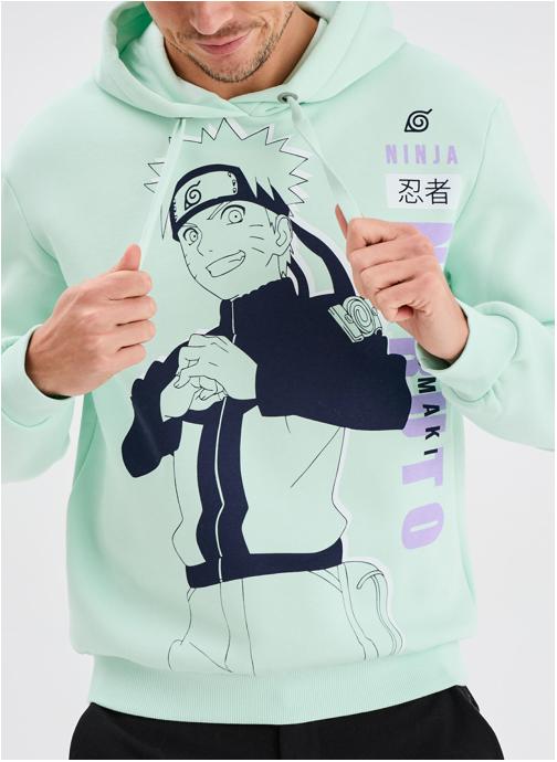 Naruto Sweats à capuche Sweat - SHL_RADIO_NARUTO homme vert