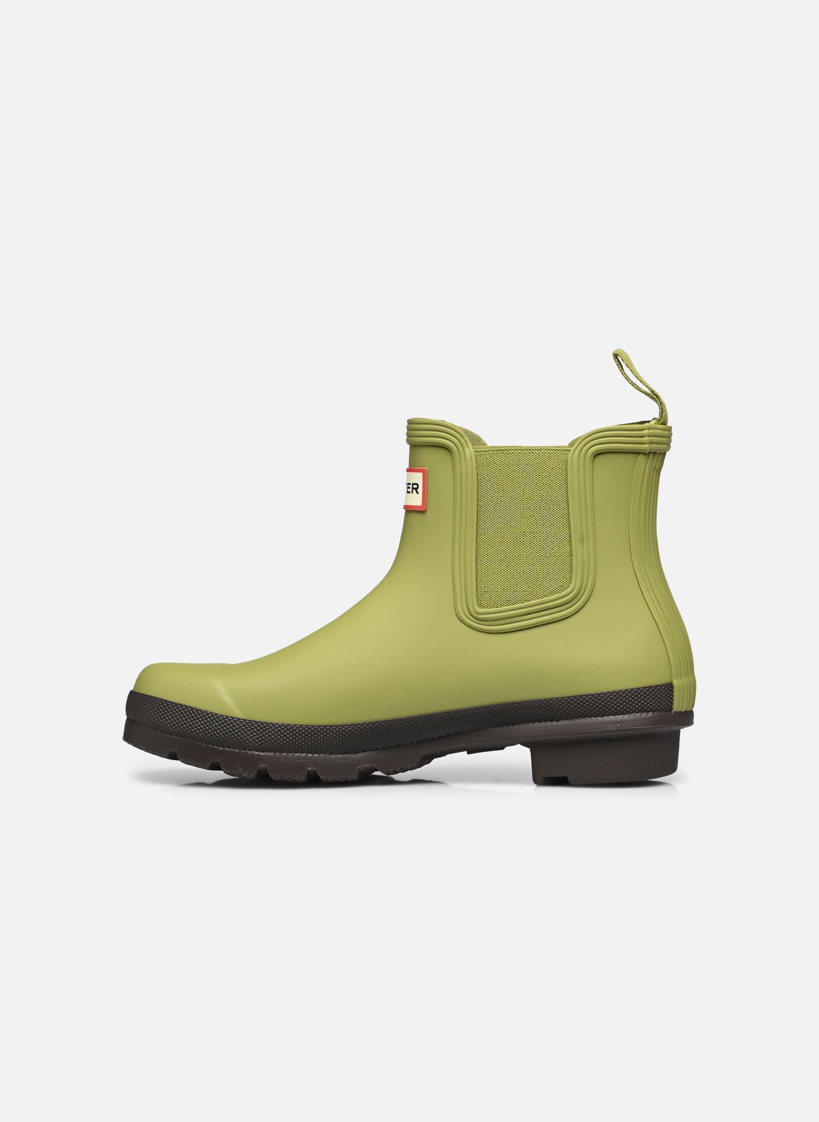 Regenlaarzen Womens Original Chelsea Boot dames groen Hunter Regenlaarzen Womens Original Chelsea Boot dames groen GREEN OLIVE / CHOCOLATE BROWN