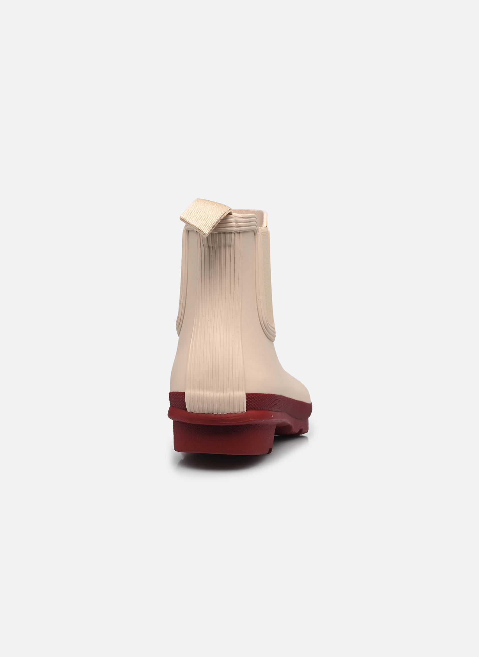 Bottes de pluie Womens Original Chelsea Boot femme beige Hunter Bottes de pluie Womens Original Chelsea Boot femme beige SHIFTING SAND/ MERLOT