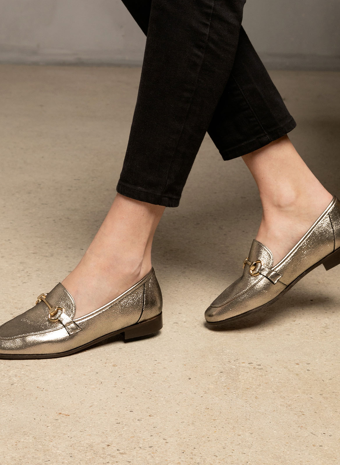 Mocassins or et bronze Maison Toufet Mocassins or et bronze Or
