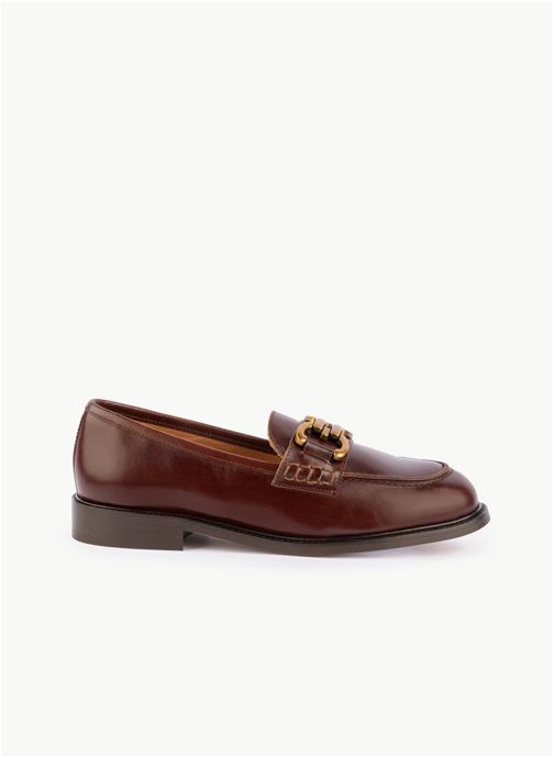 Maison Toufet Mocassins Mocassin Lyna - Whisky femme bordeaux