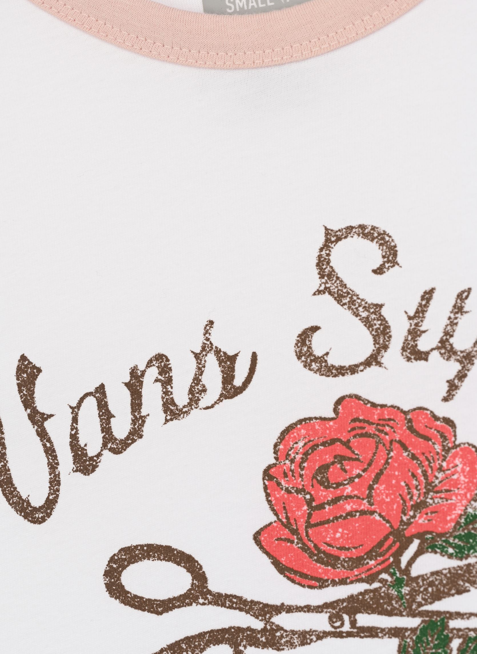 Kurzarm-T-Shirts Supply Boutique Ringer mädchen weiß Vans Kurzarm-T-Shirts Supply Boutique Ringer mädchen weiß WHITE-SEPIA ROSE