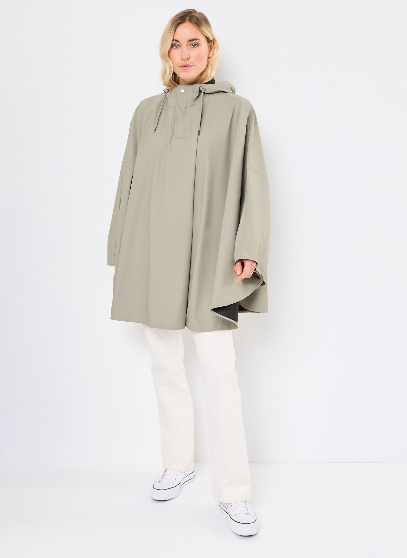 Regenjacken Cape W3 damen beige Rains Regenjacken Cape W3 damen beige DRIFT